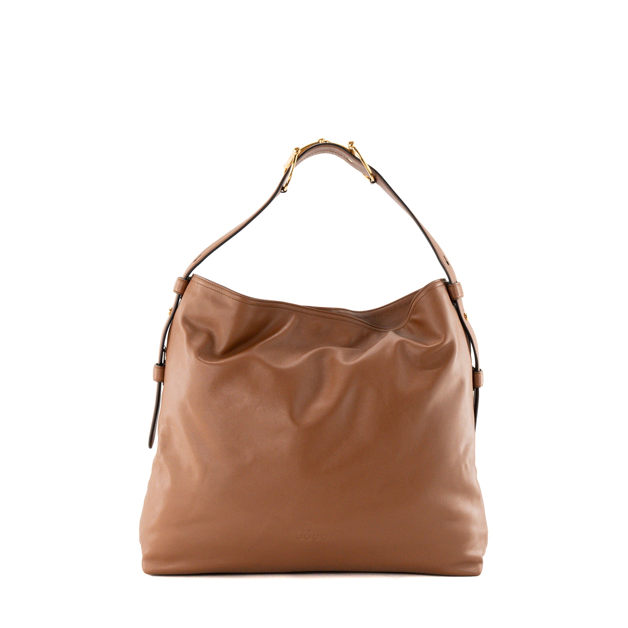 GUCCI - Sac à épaule Beatrix GM Gucci en cuir lisse marron