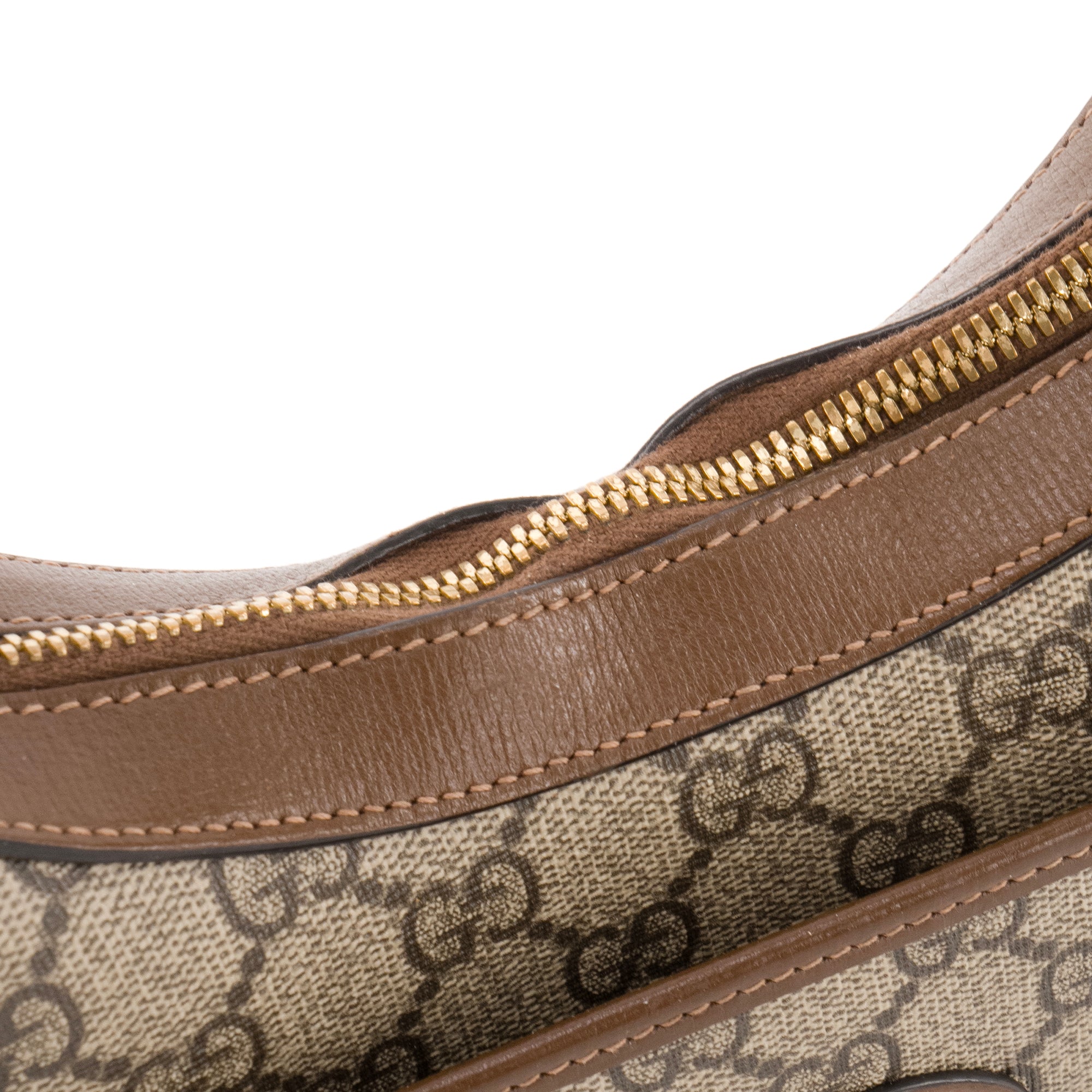 GUCCI - Sac à bandoulière Demi Lune Gucci en toile enduite monogrammée