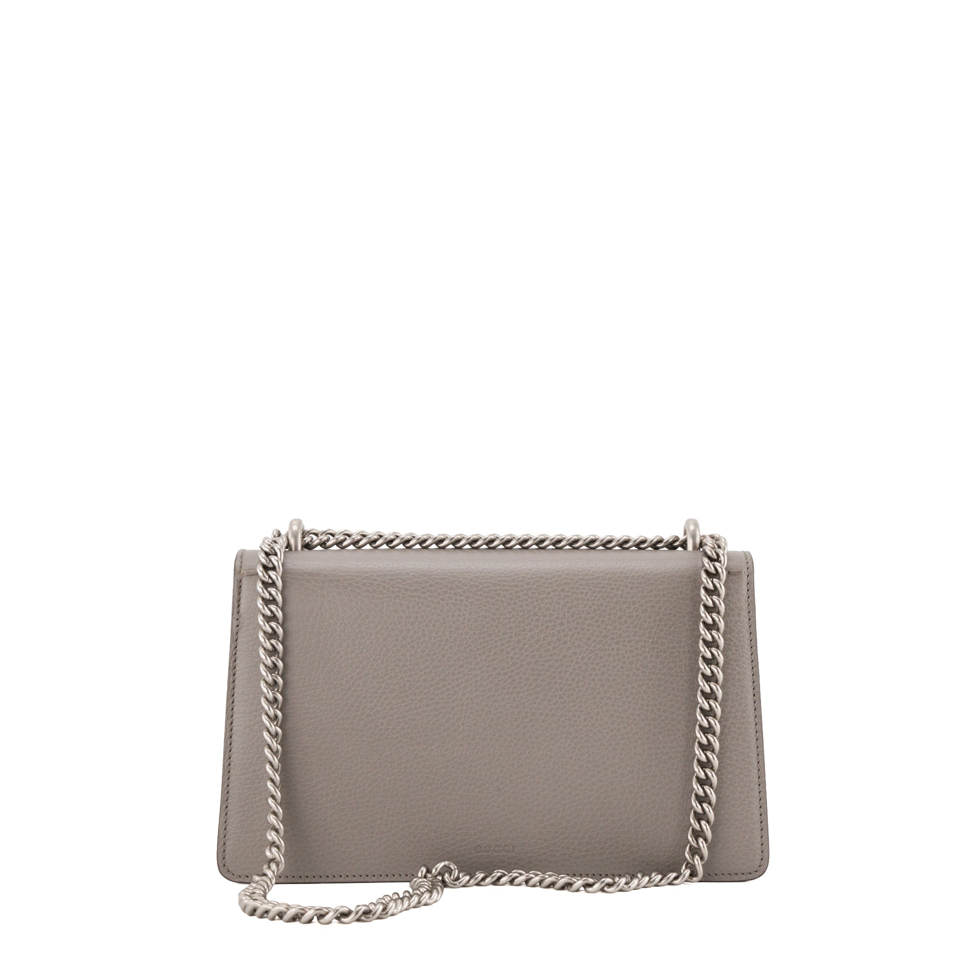 GUCCI - Sac à épaule Dionysus Gucci en cuir grainé gris