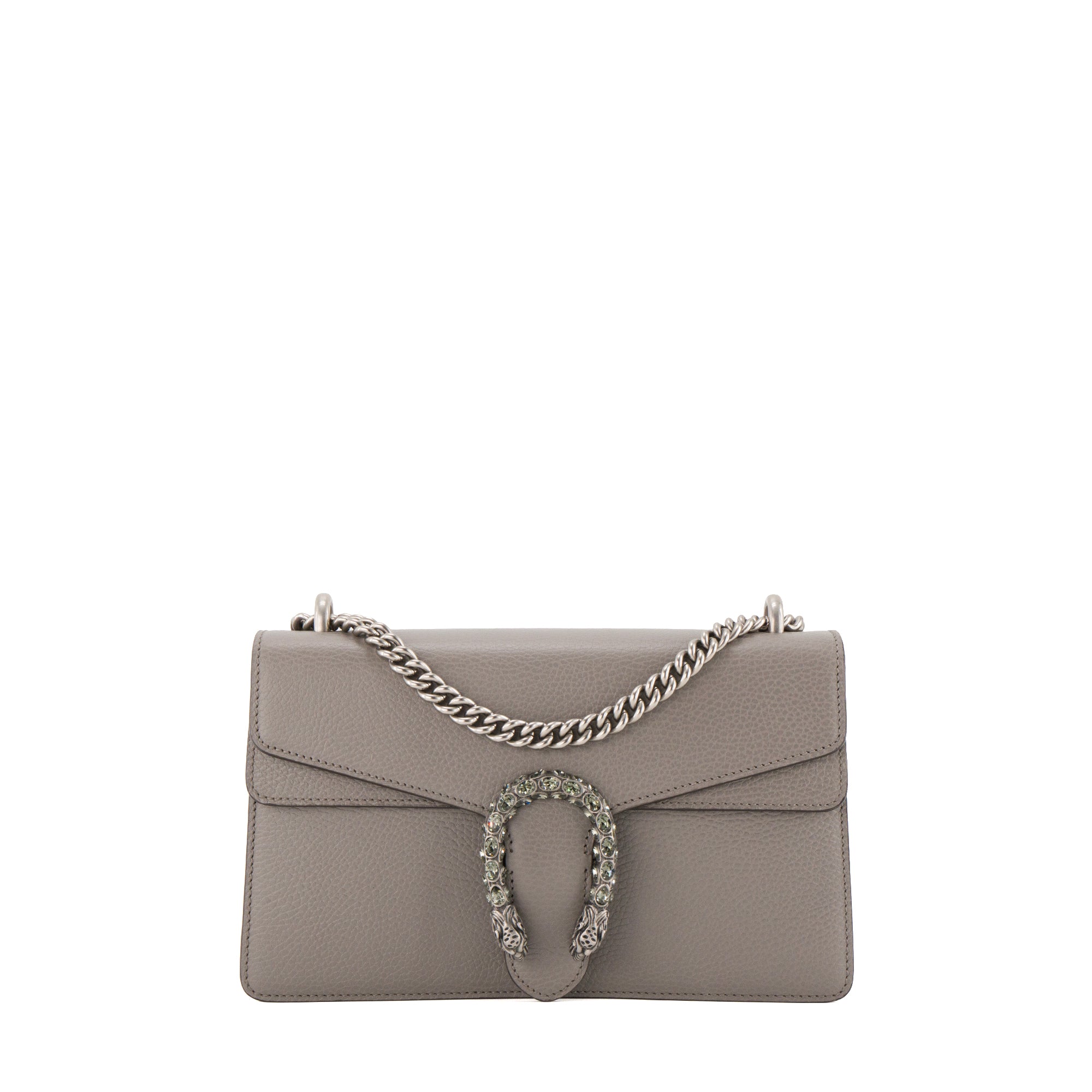 GUCCI - Sac à épaule Dionysus Gucci en cuir grainé gris