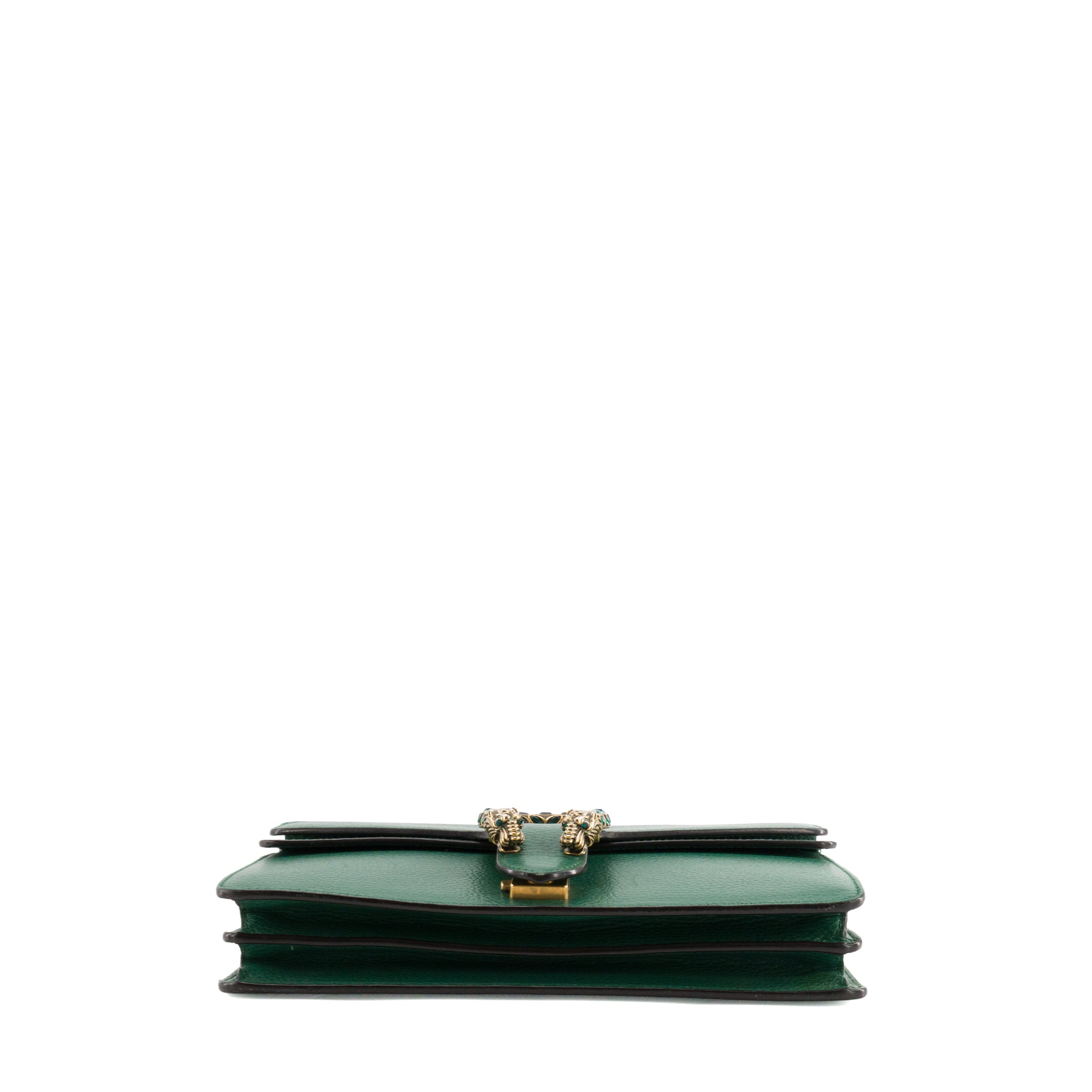 GUCCI - Sac à épaule Dionysus Gucci en cuir grainé vert émeraude