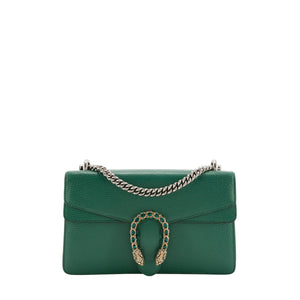 GUCCI - Sac à épaule Dionysus Gucci en cuir grainé vert émeraude