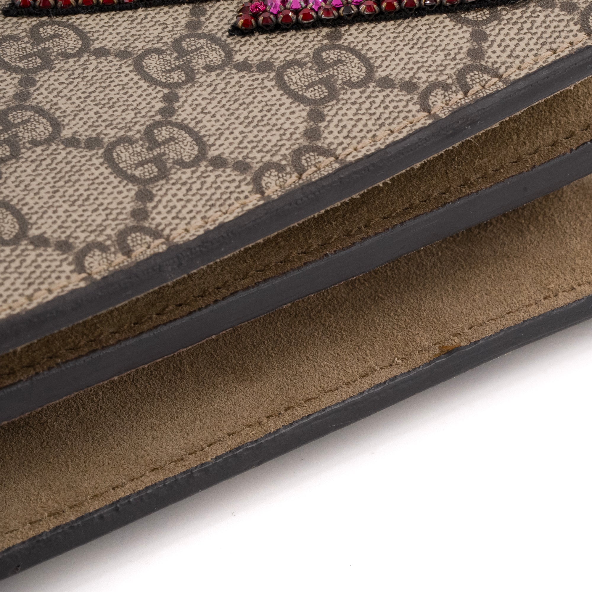 GUCCI - Sac à épaule Dionysus Gucci en toile enduite et strass édition limitée