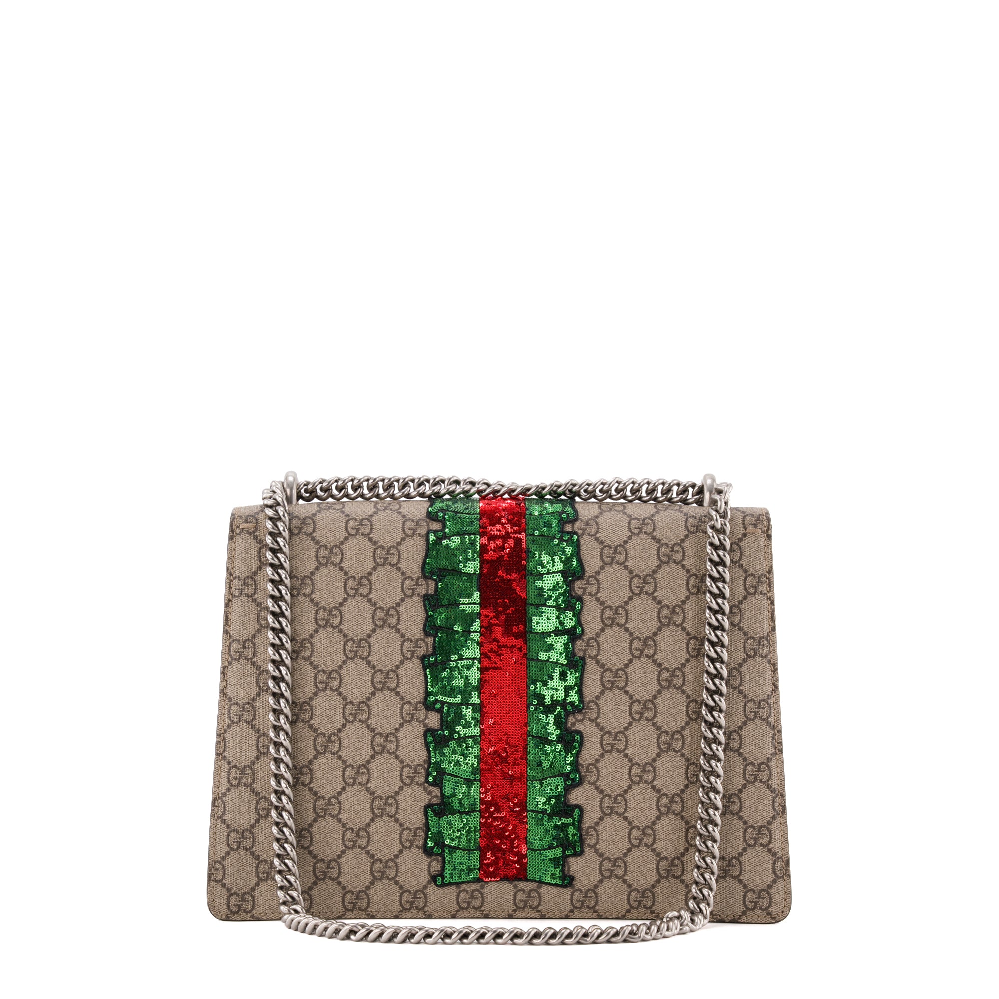 GUCCI - Sac à épaule Dionysus Gucci en toile enduite et strass édition limitée