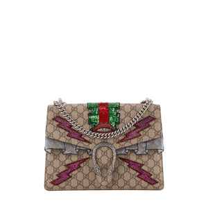 GUCCI - Sac à épaule Dionysus Gucci en toile enduite et strass édition limitée