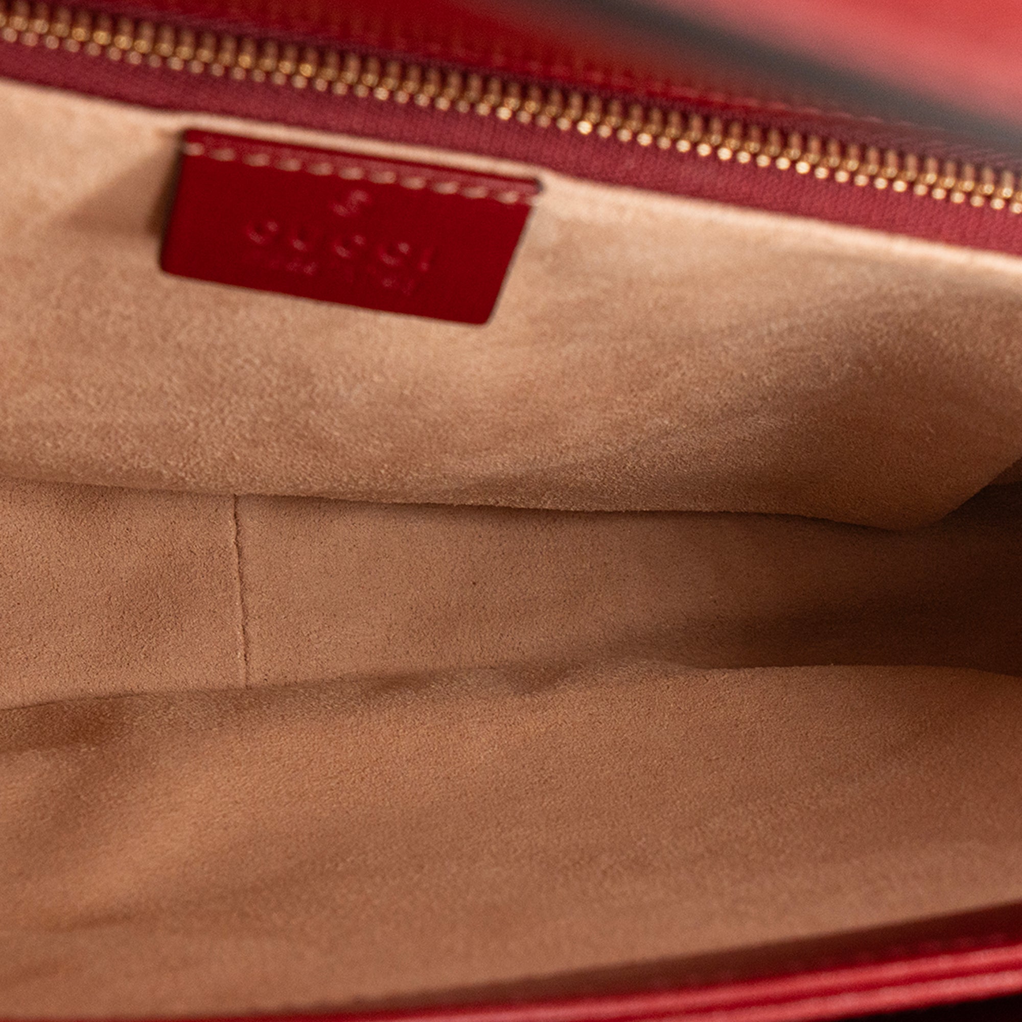 GUCCI - Sac à bandoulière Horsebit 1955 Gucci en toile enduite monogrammée et cuir rouge