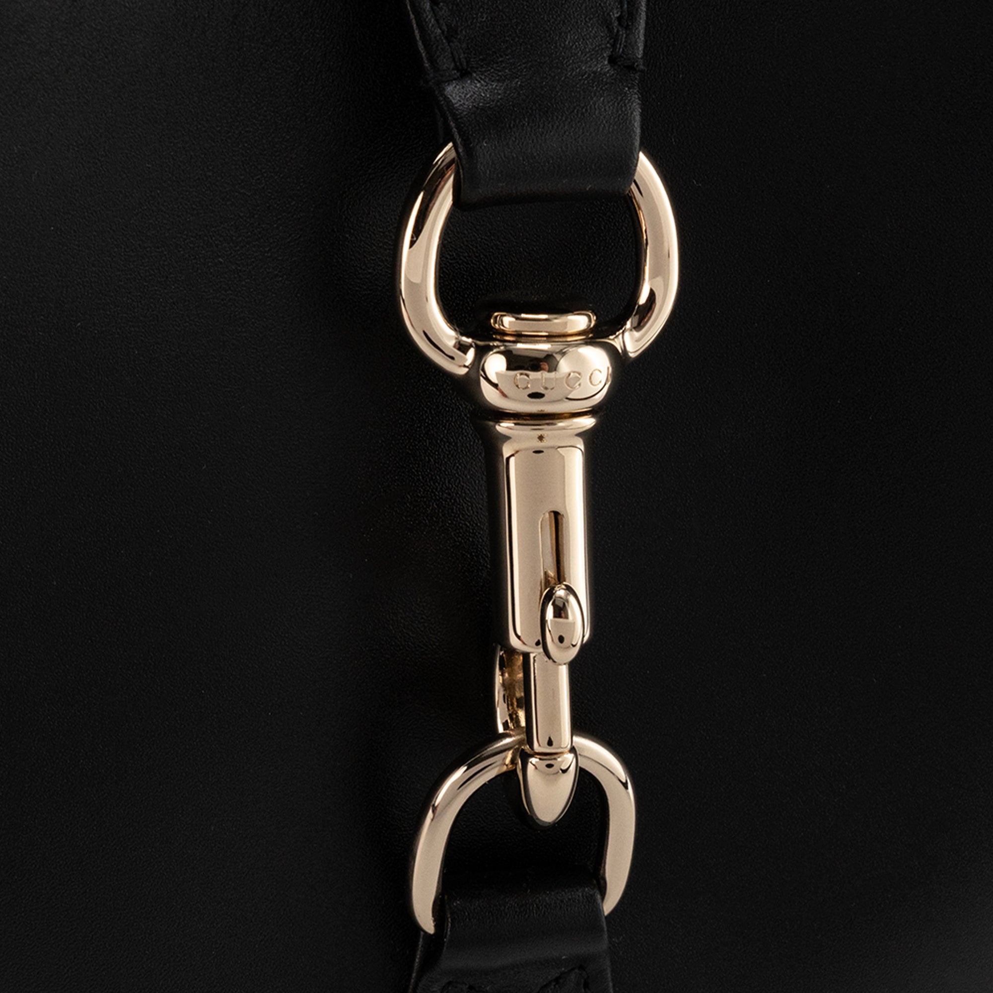 GUCCI - Sac à bandoulière Jackie 1961 Gucci en cuir lisse noir