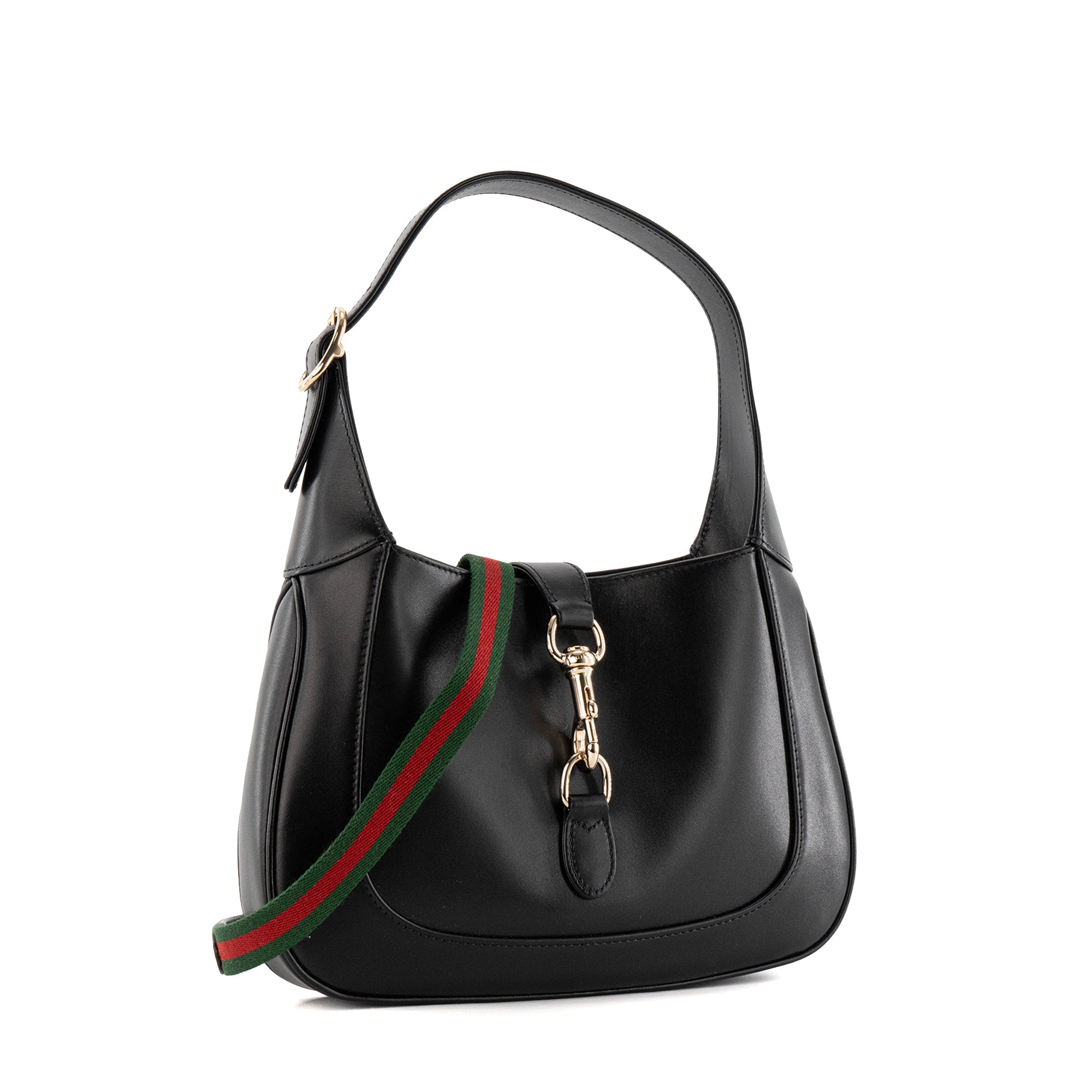 GUCCI - Sac à bandoulière Jackie 1961 Gucci en cuir lisse noir