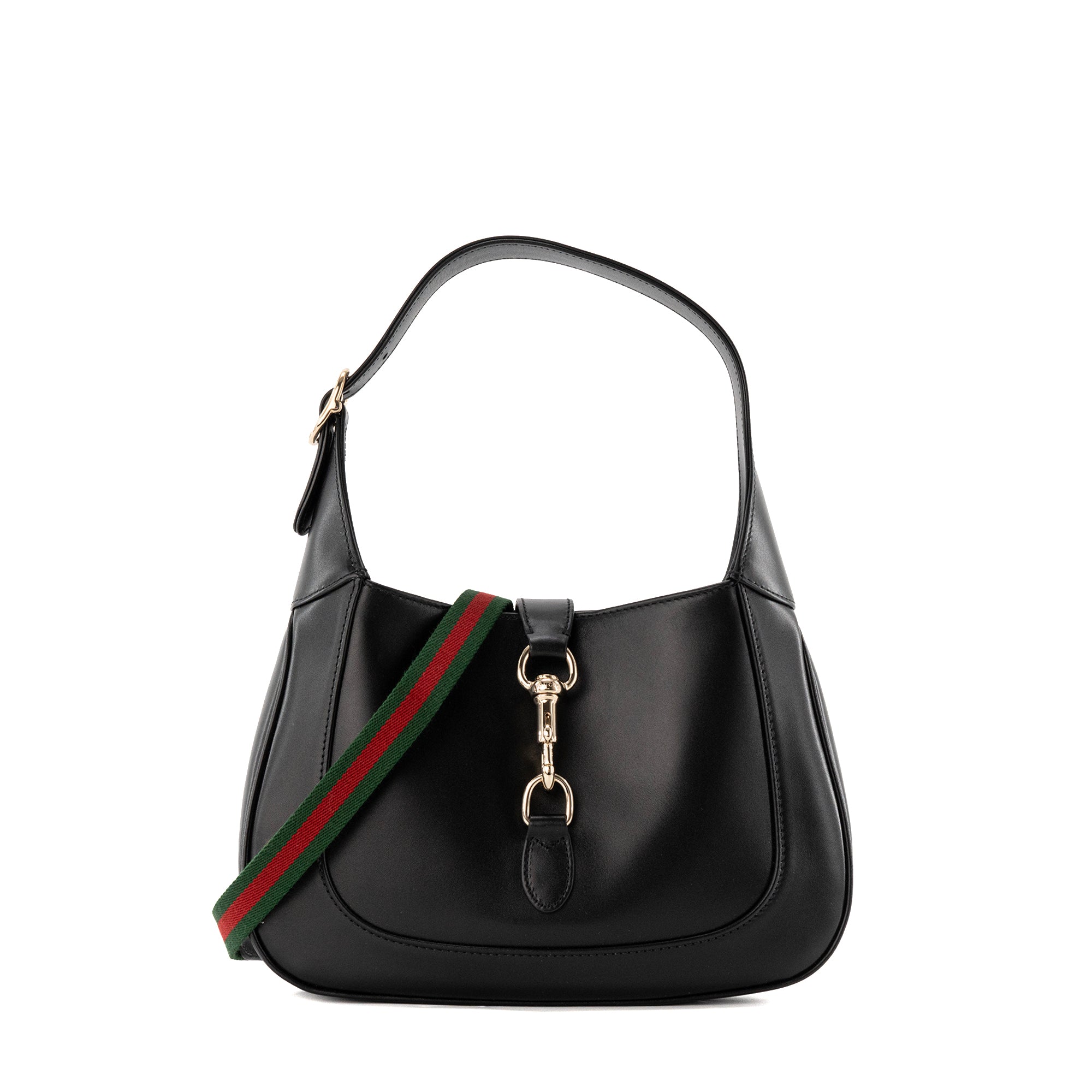 GUCCI - Sac à bandoulière Jackie 1961 Gucci en cuir lisse noir