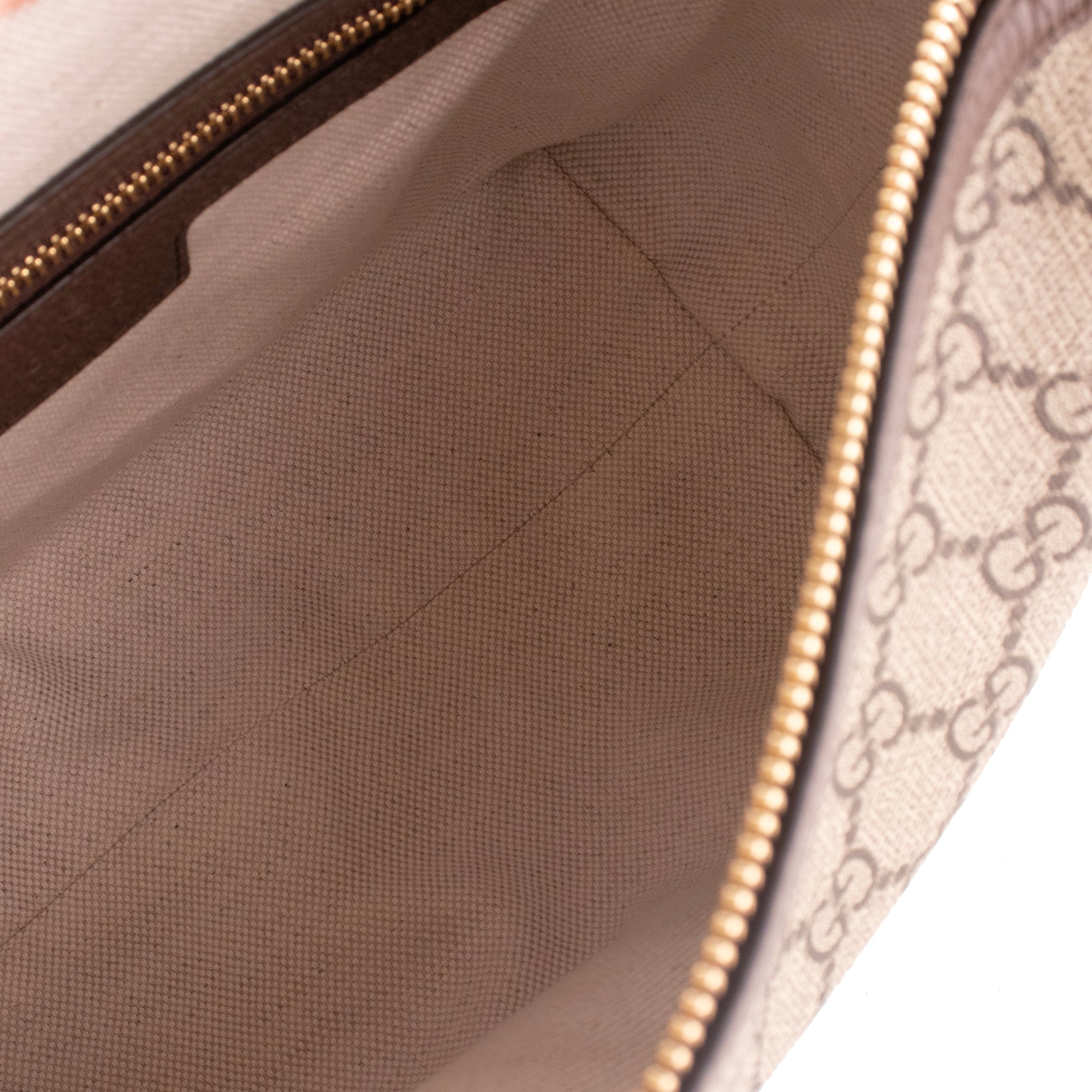 GUCCI - Sac à épaule Ophidia mini Gucci en toile monogrammée et cuir marron