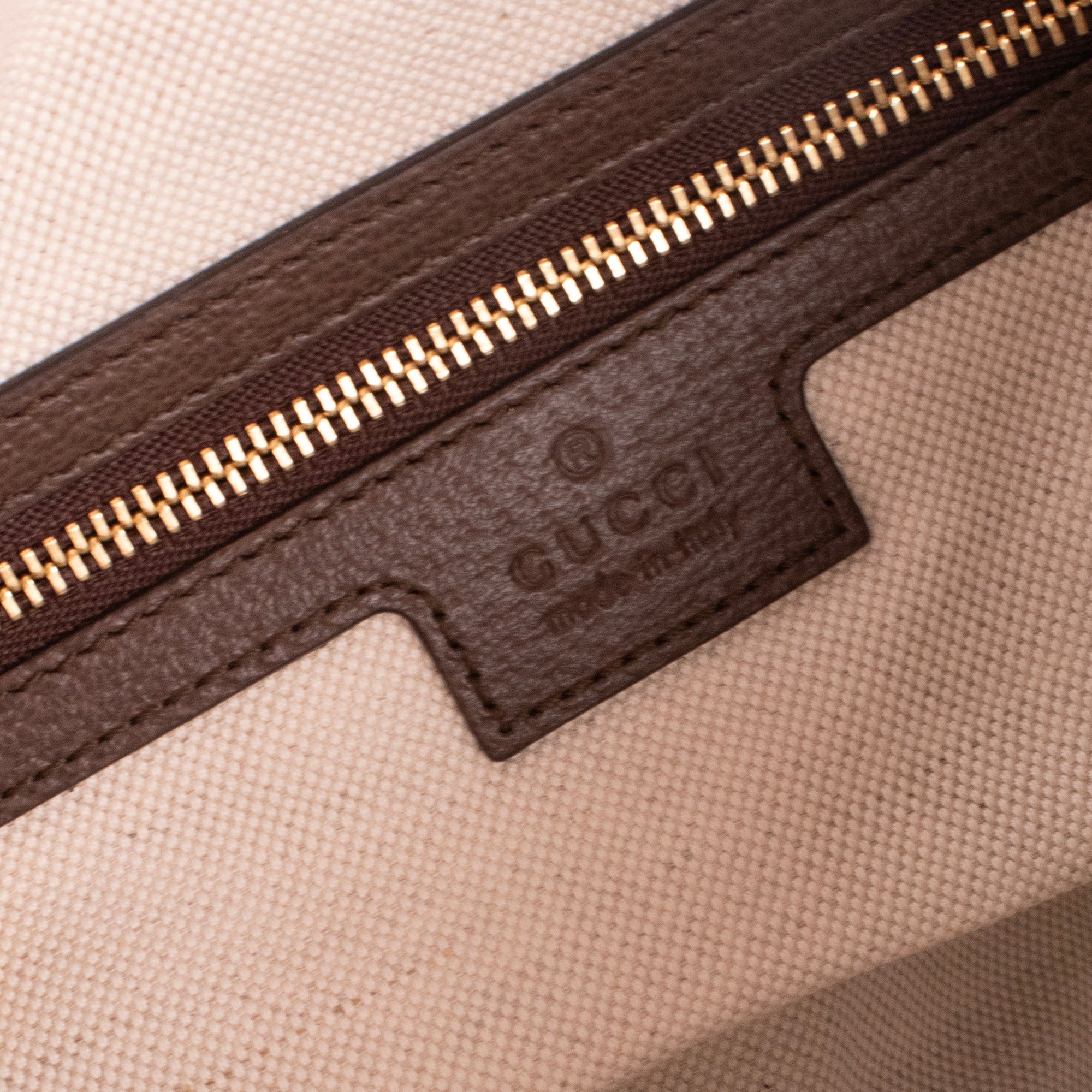 GUCCI - Sac à épaule Ophidia mini Gucci en toile monogrammée et cuir marron