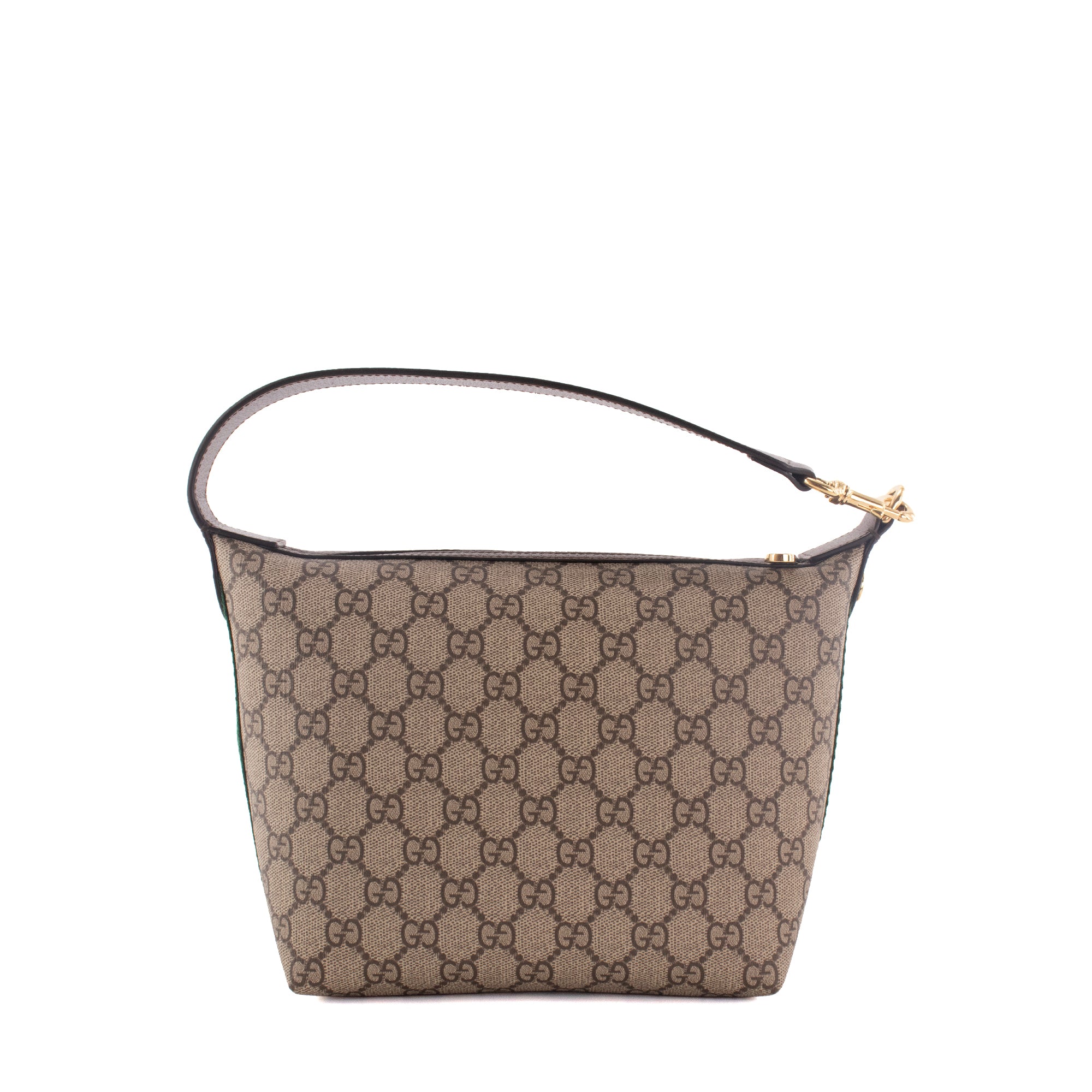 GUCCI - Sac à épaule Ophidia mini Gucci en toile monogrammée et cuir marron