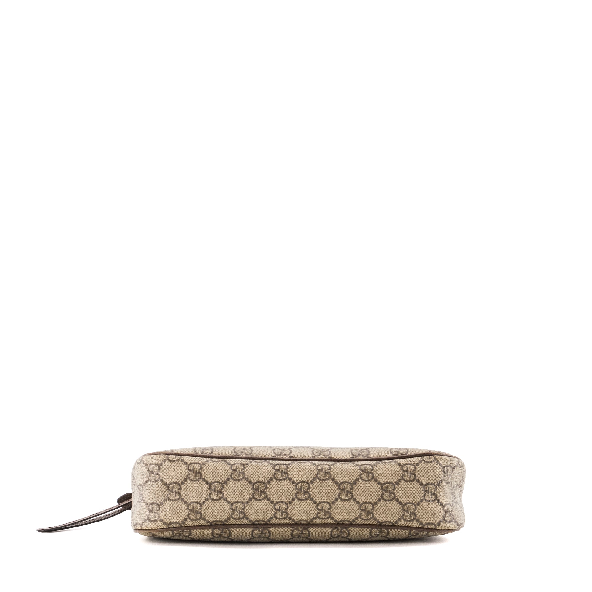 GUCCI - Sac à épaule Ophidia Shoulder small Gucci en toile enduite monogrammée et cuir marron