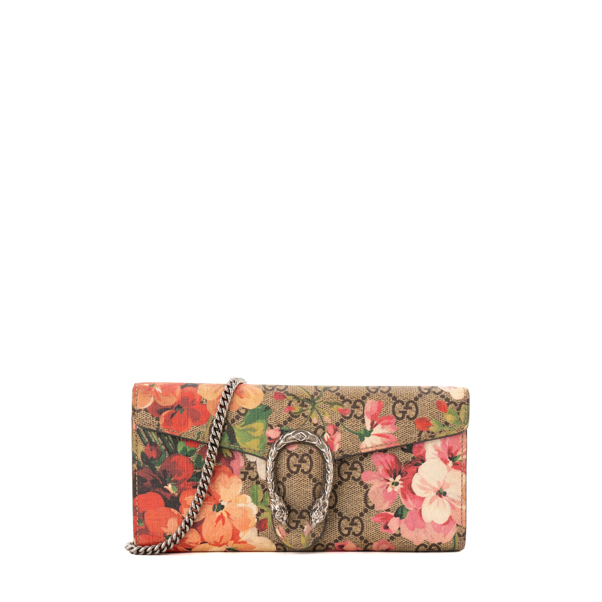 GUCCI - Sac à épaule Wallet on chain Dionysus Gucci en toile enduite GG Bloom