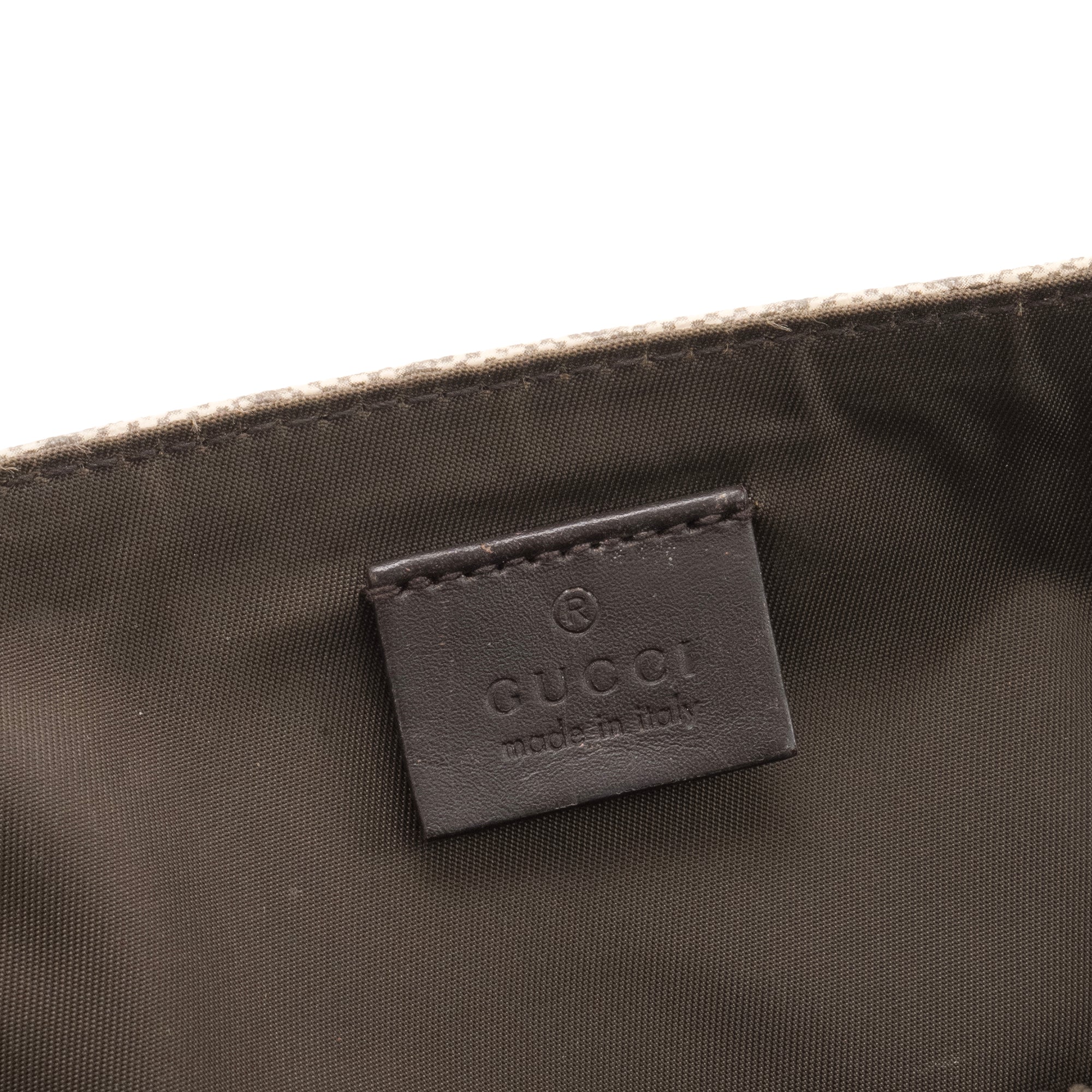 GUCCI - Sac à langer Gucci en toile enduite monogrammée