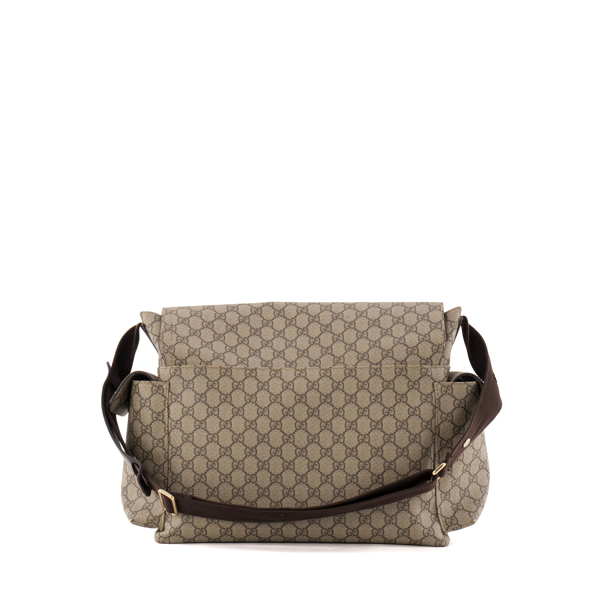 GUCCI - Sac à langer Gucci en toile enduite monogrammée