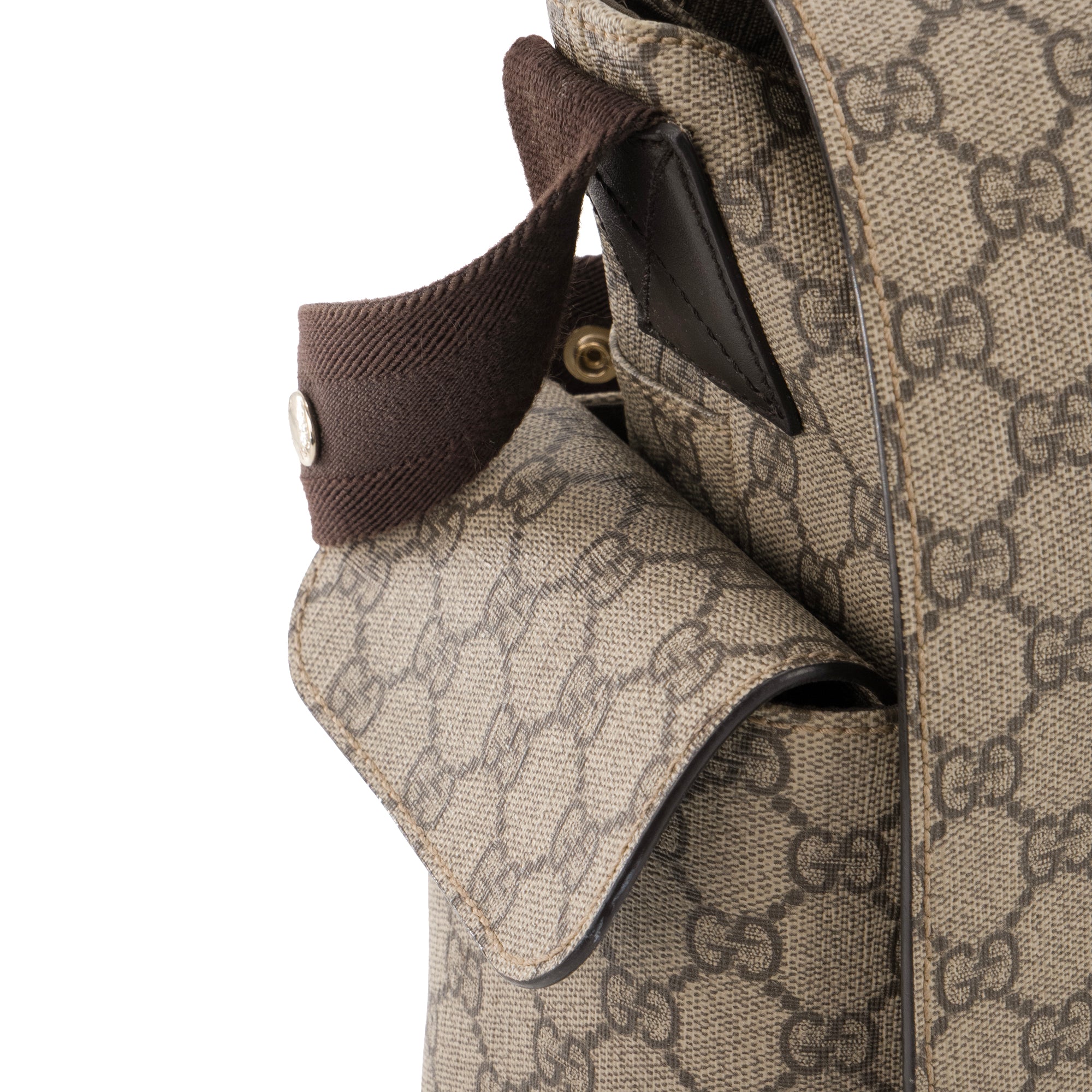 GUCCI - Sac à langer Gucci en toile enduite monogrammée