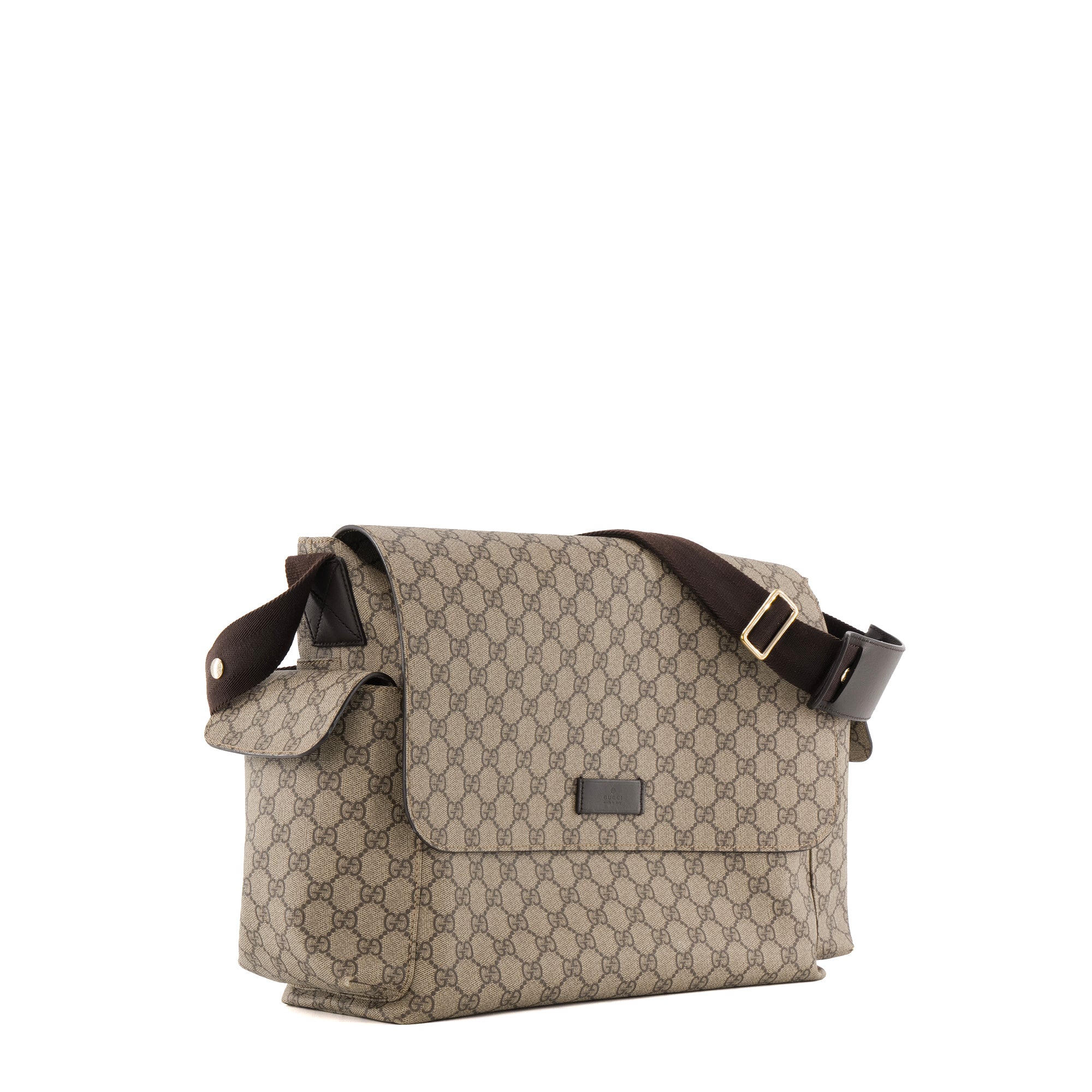 GUCCI - Sac à langer Gucci en toile enduite monogrammée