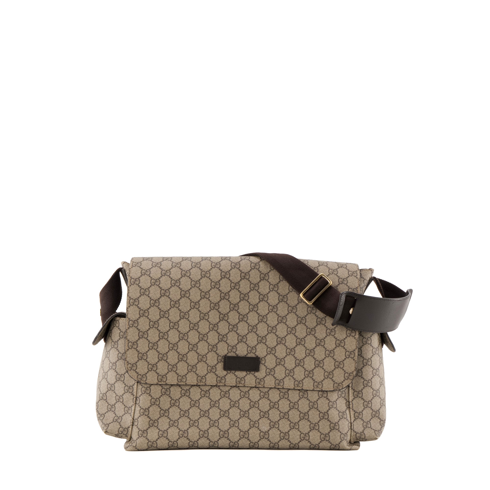 GUCCI - Sac à langer Gucci en toile enduite monogrammée