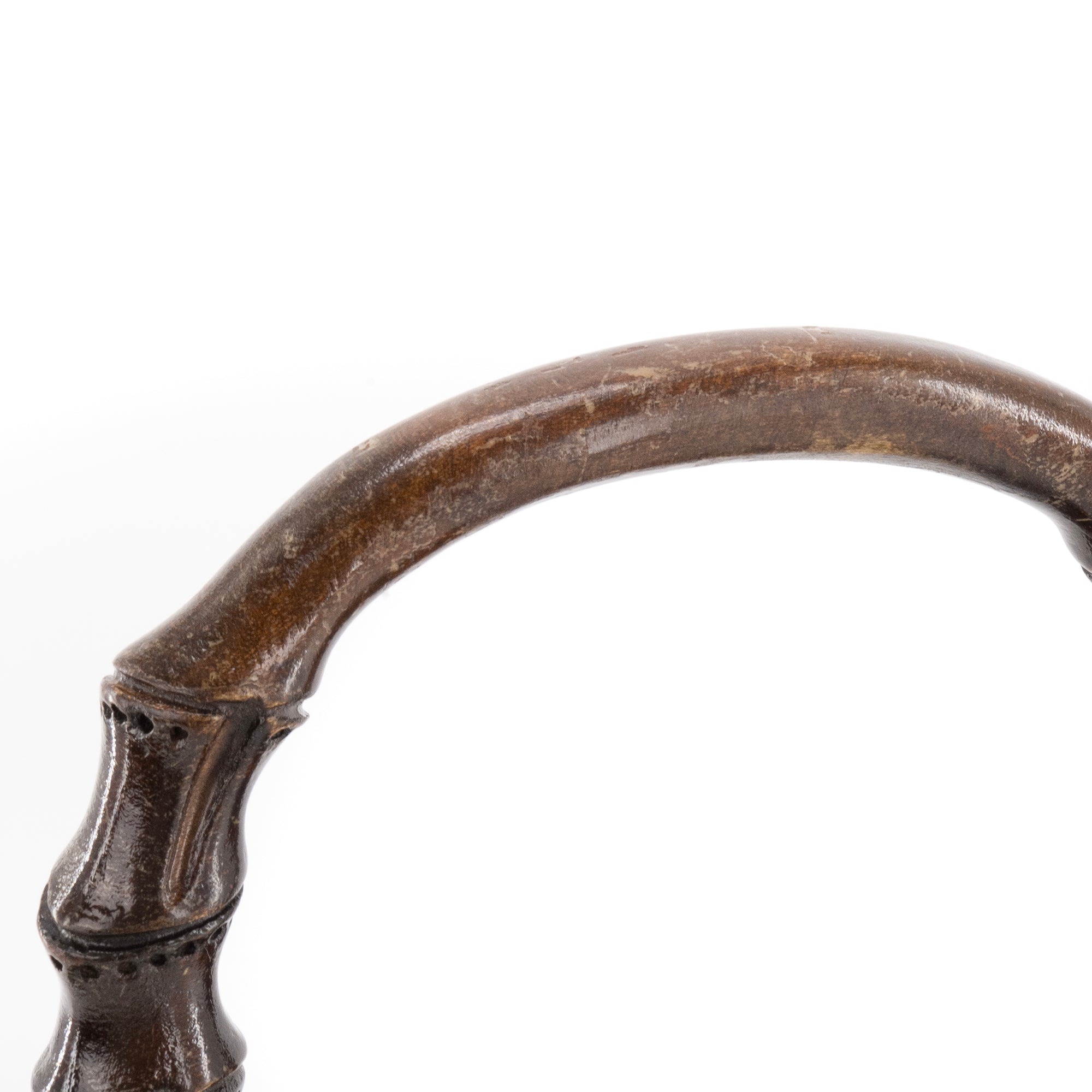 GUCCI - Sac à main Bamboo Gucci en cuir grainé noir