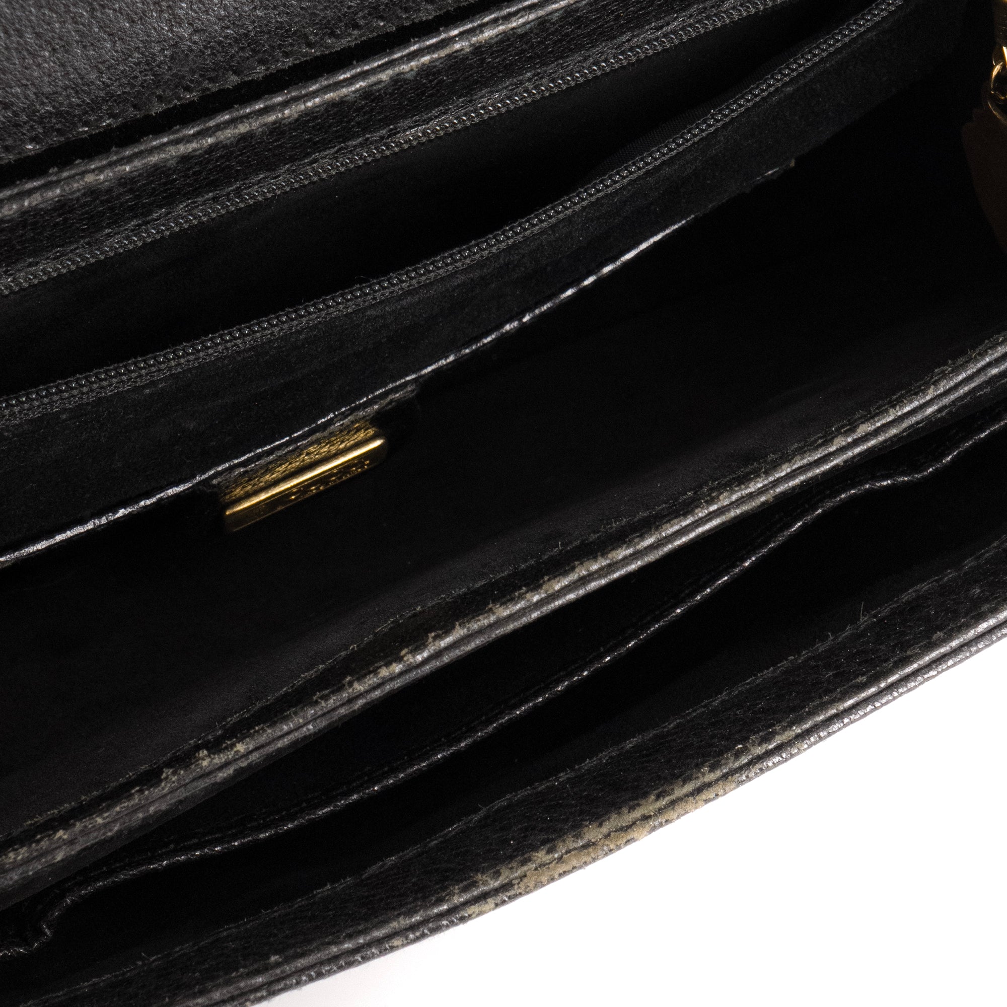 GUCCI - Sac à main Bamboo Gucci en cuir grainé noir