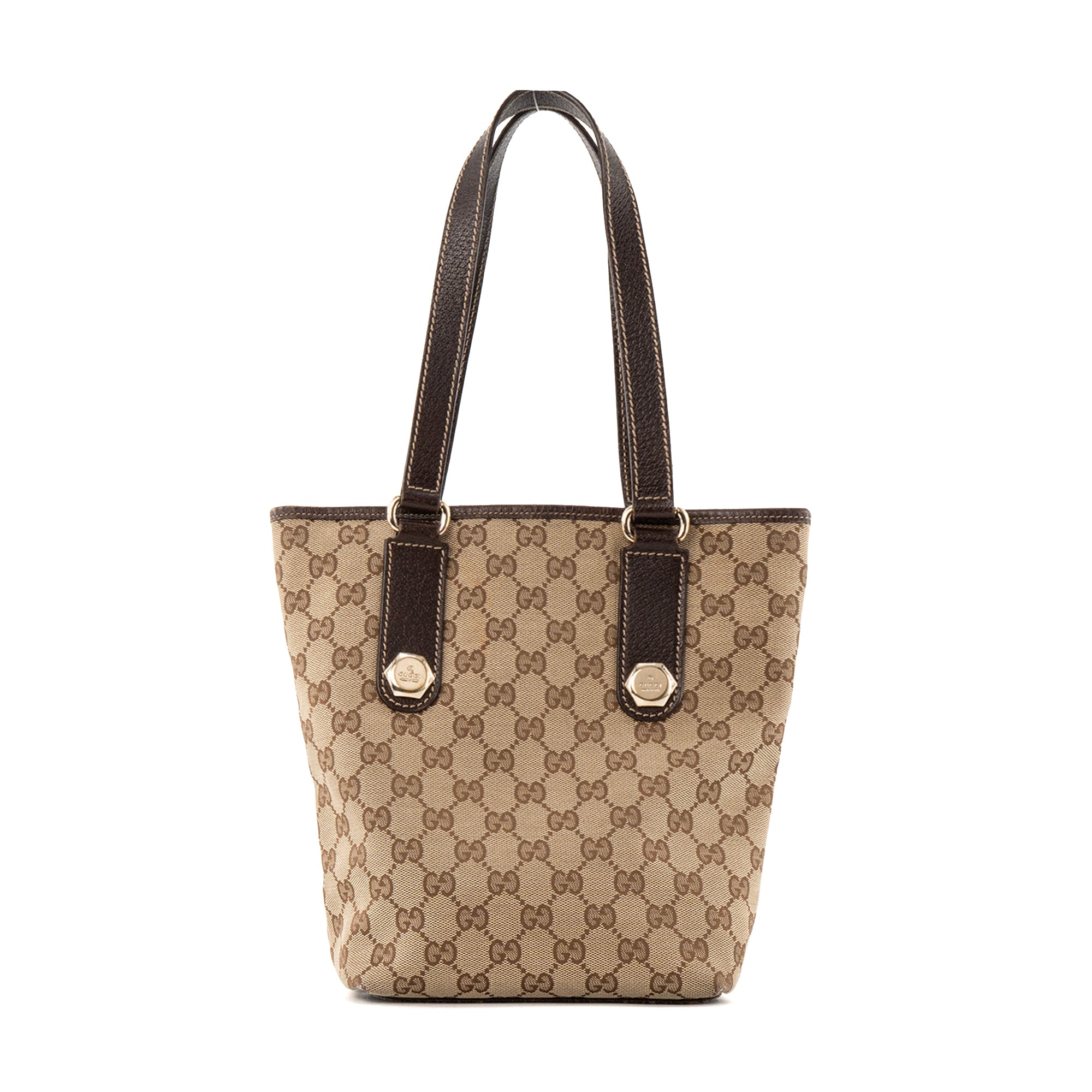 GUCCI - Sac à main Ophidia Gucci en toile monogrammée marron vintage