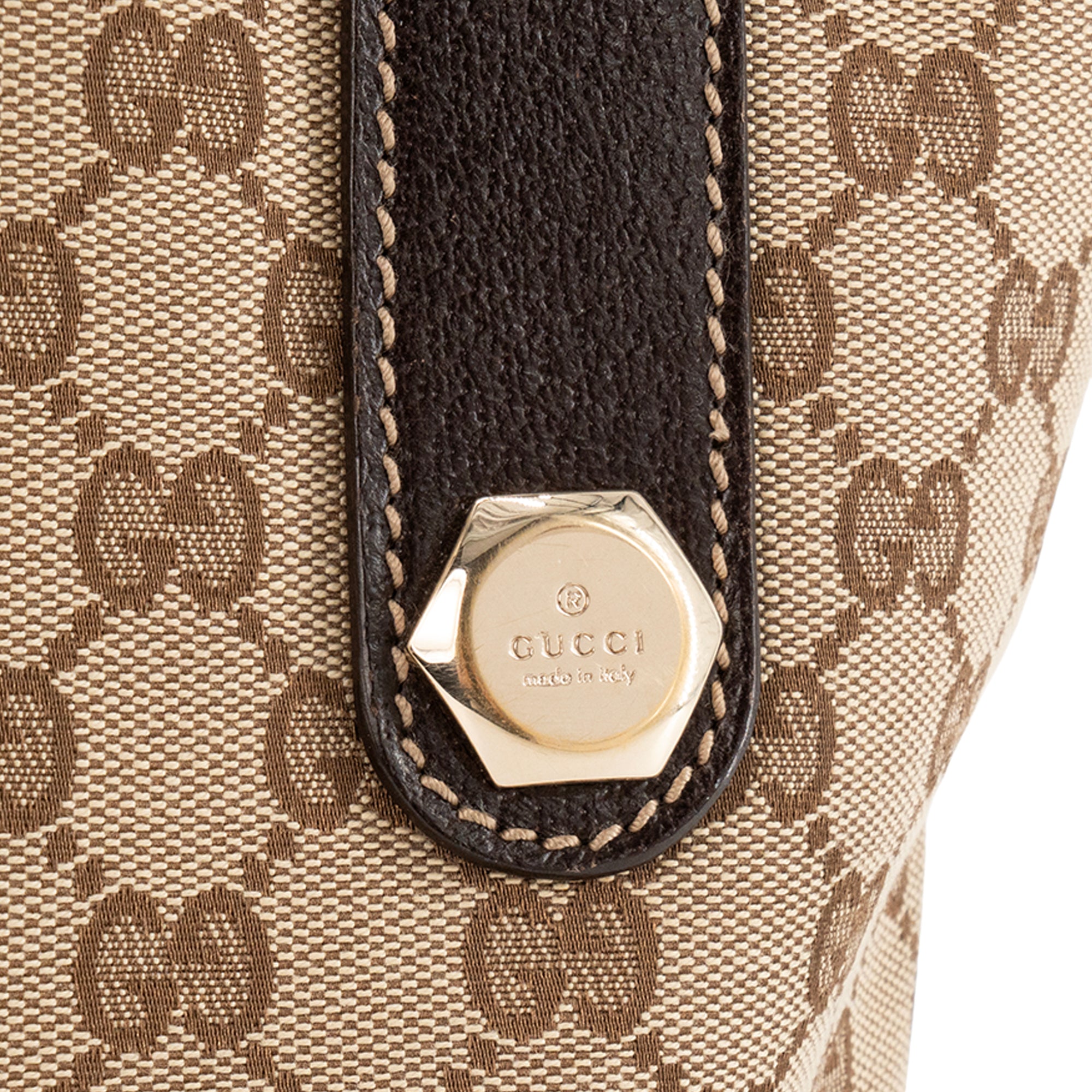 GUCCI - Sac à main Ophidia Gucci en toile monogrammée marron vintage