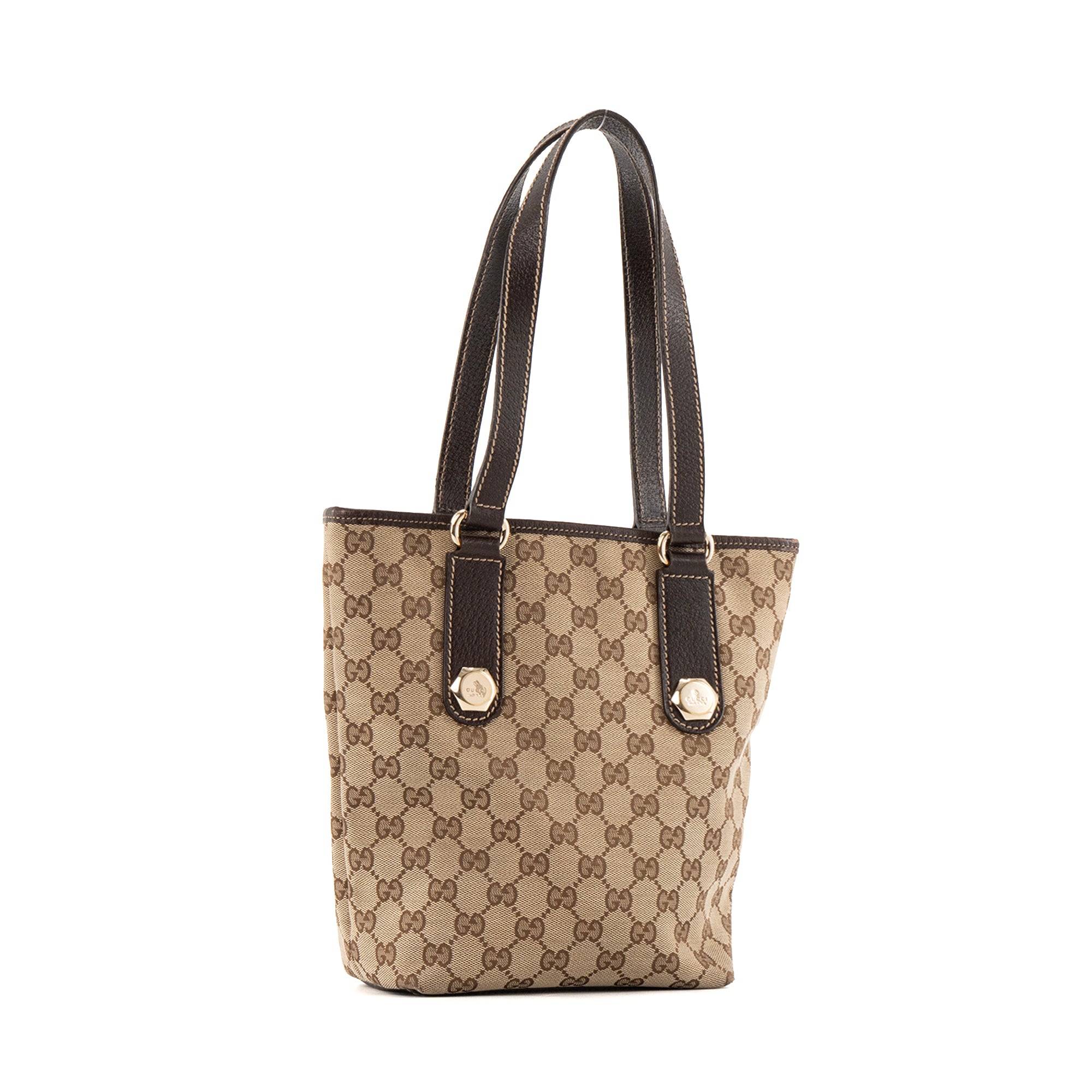 GUCCI - Sac à main Ophidia Gucci en toile monogrammée marron vintage