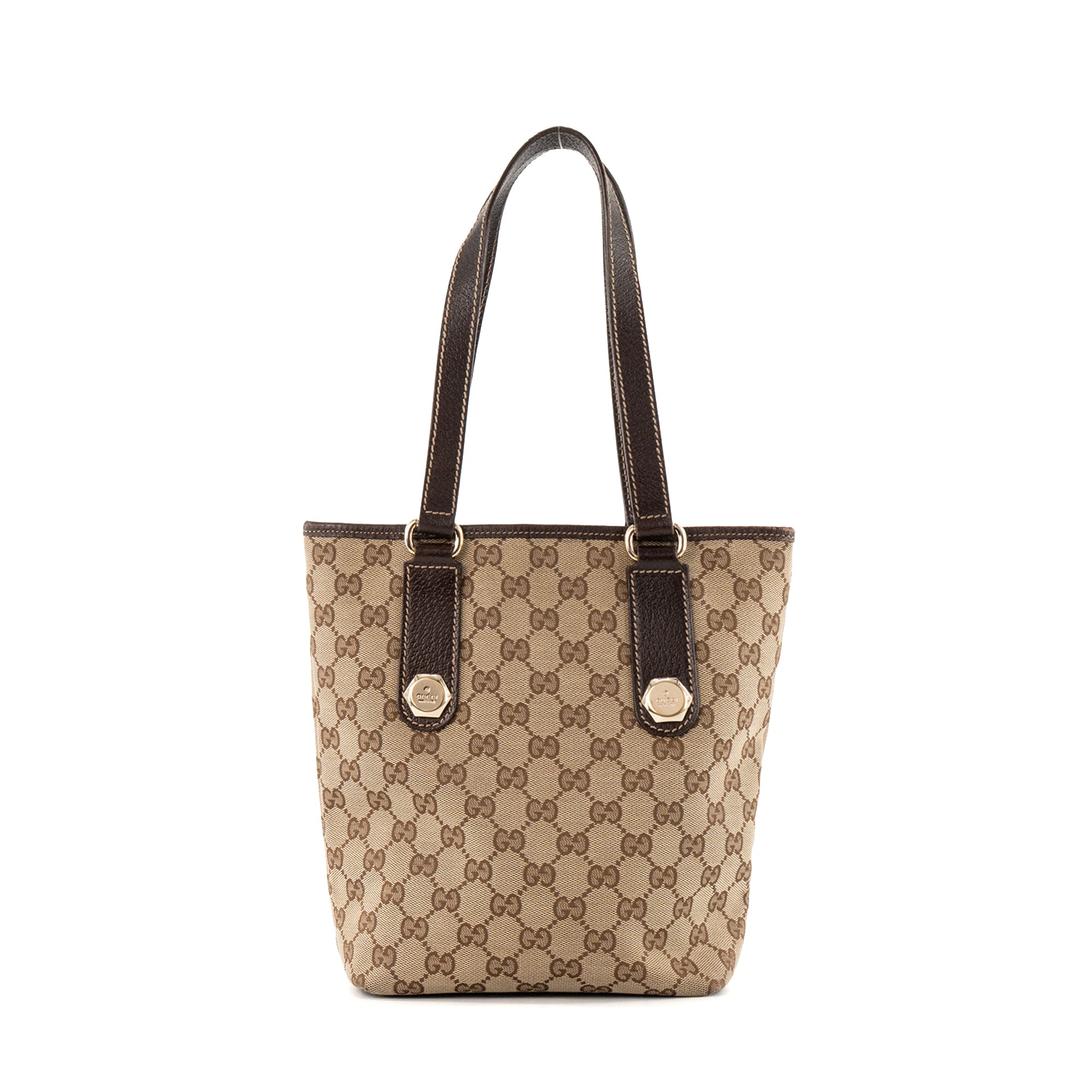 GUCCI - Sac à main Ophidia Gucci en toile monogrammée marron vintage