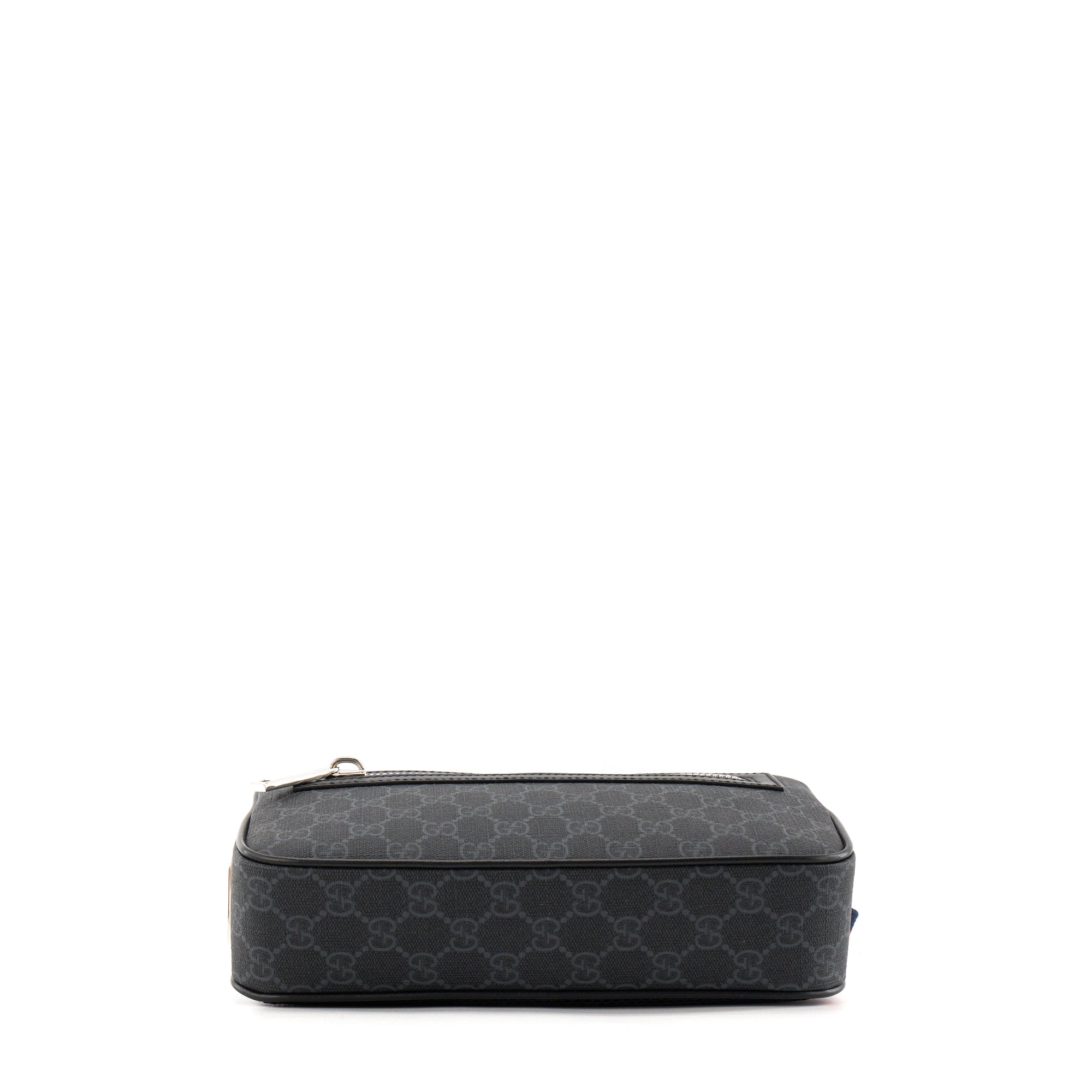 GUCCI - Sac banane Gucci en toile enduite monogrammée noire et grise