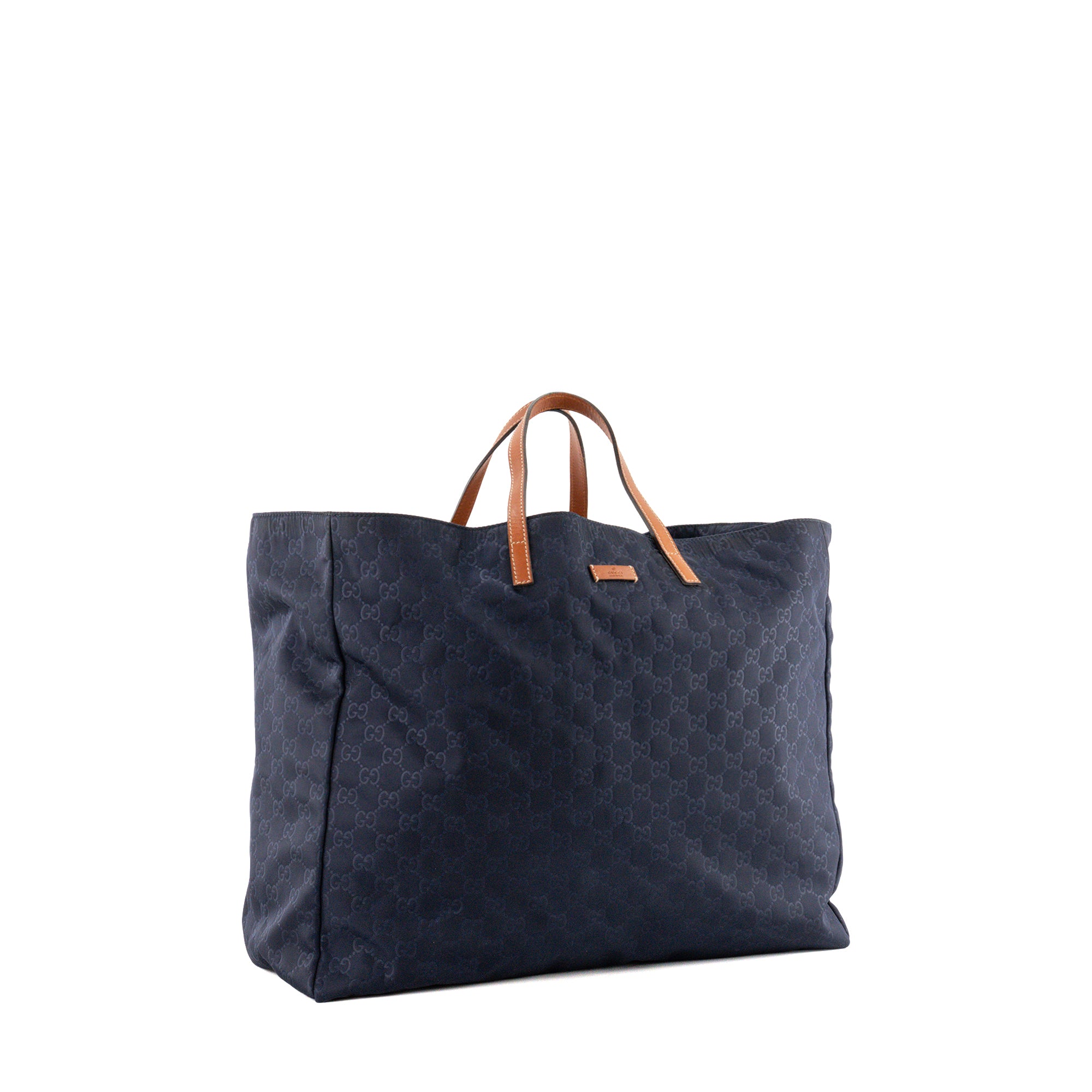 GUCCI - Sac cabas GG Gucci en toile monogrammée bleu foncé