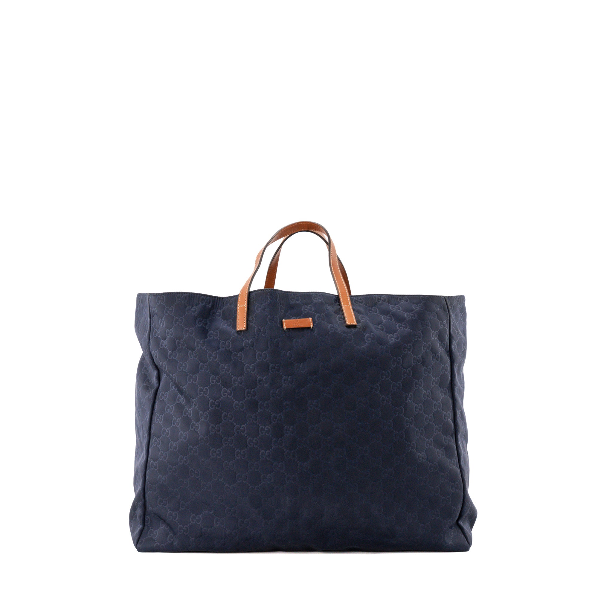 GUCCI - Sac cabas GG Gucci en toile monogrammée bleu foncé
