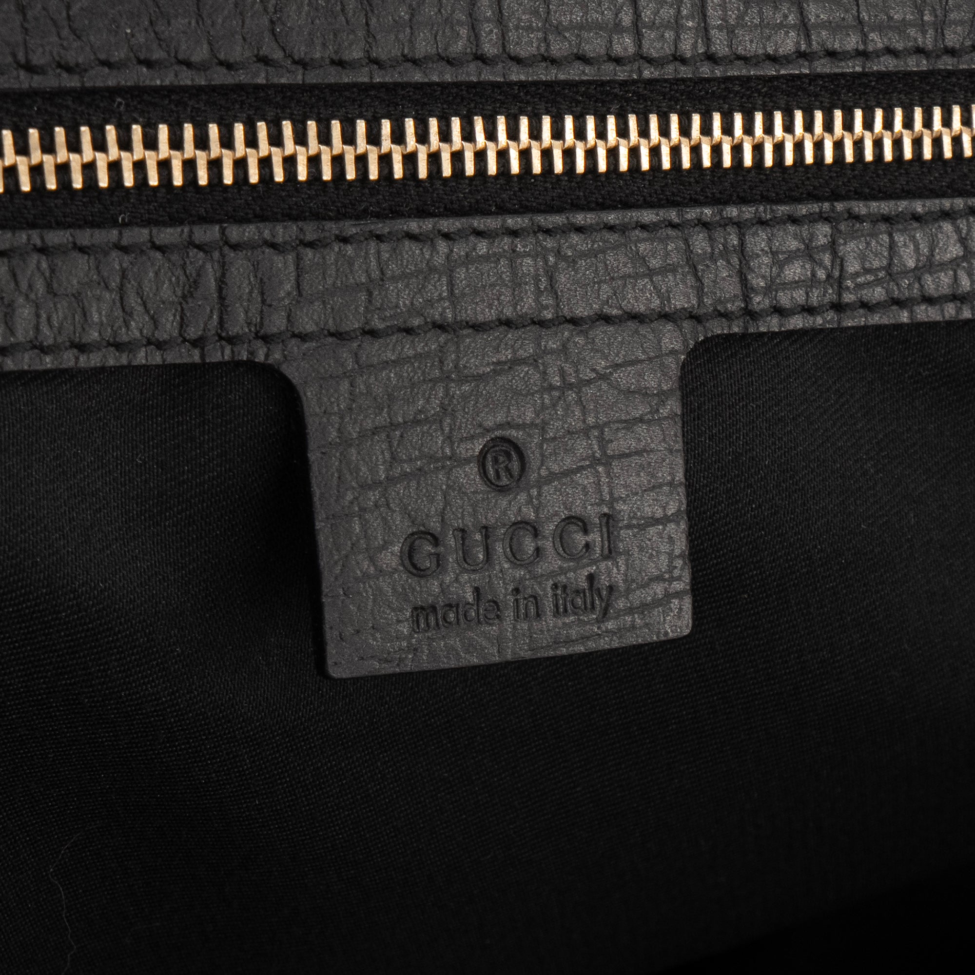 GUCCI - Sac cabas Jolicoeur Gucci en toile monogrammée noir vintage