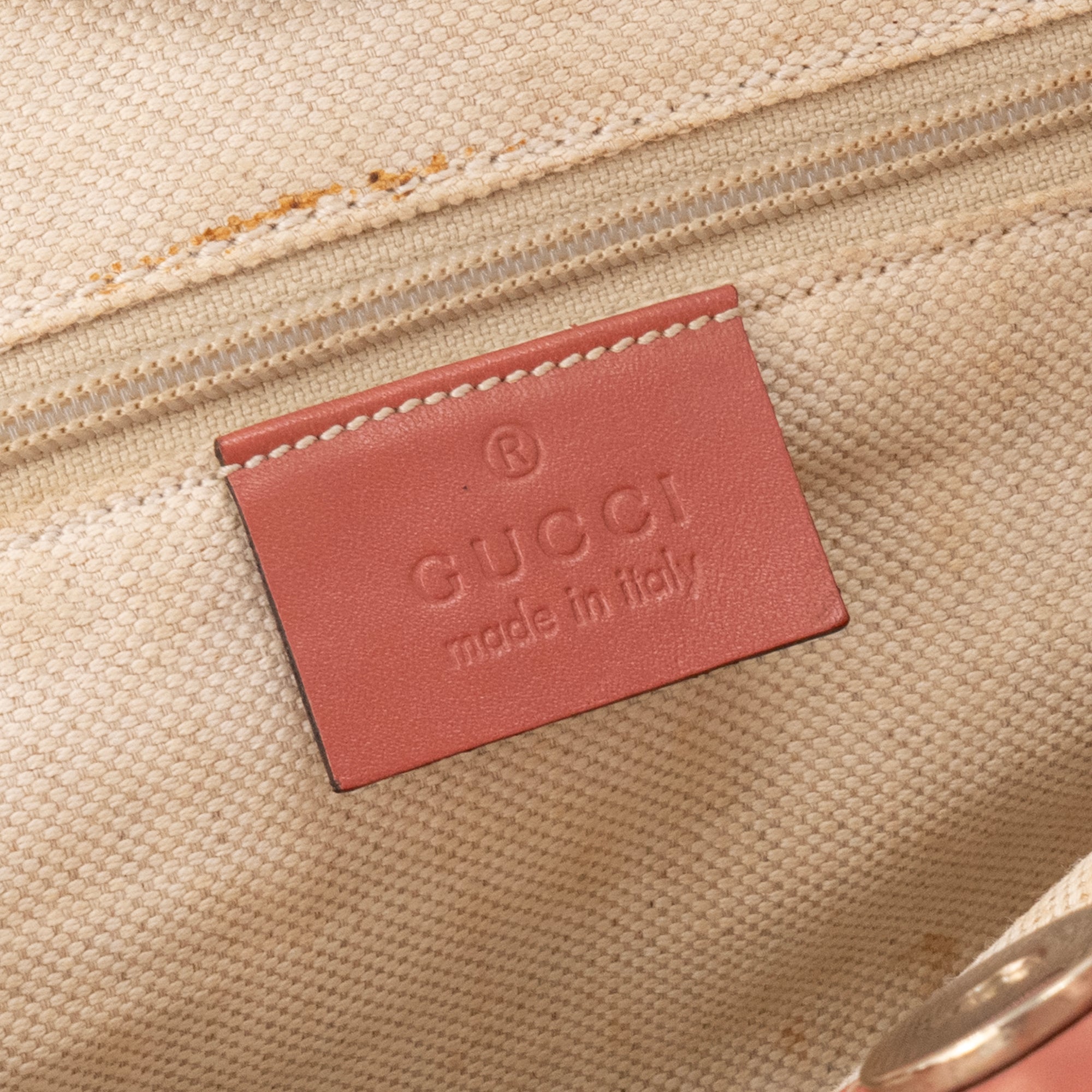 GUCCI - Sac cabas Sukey Gucci en toile beige vintage