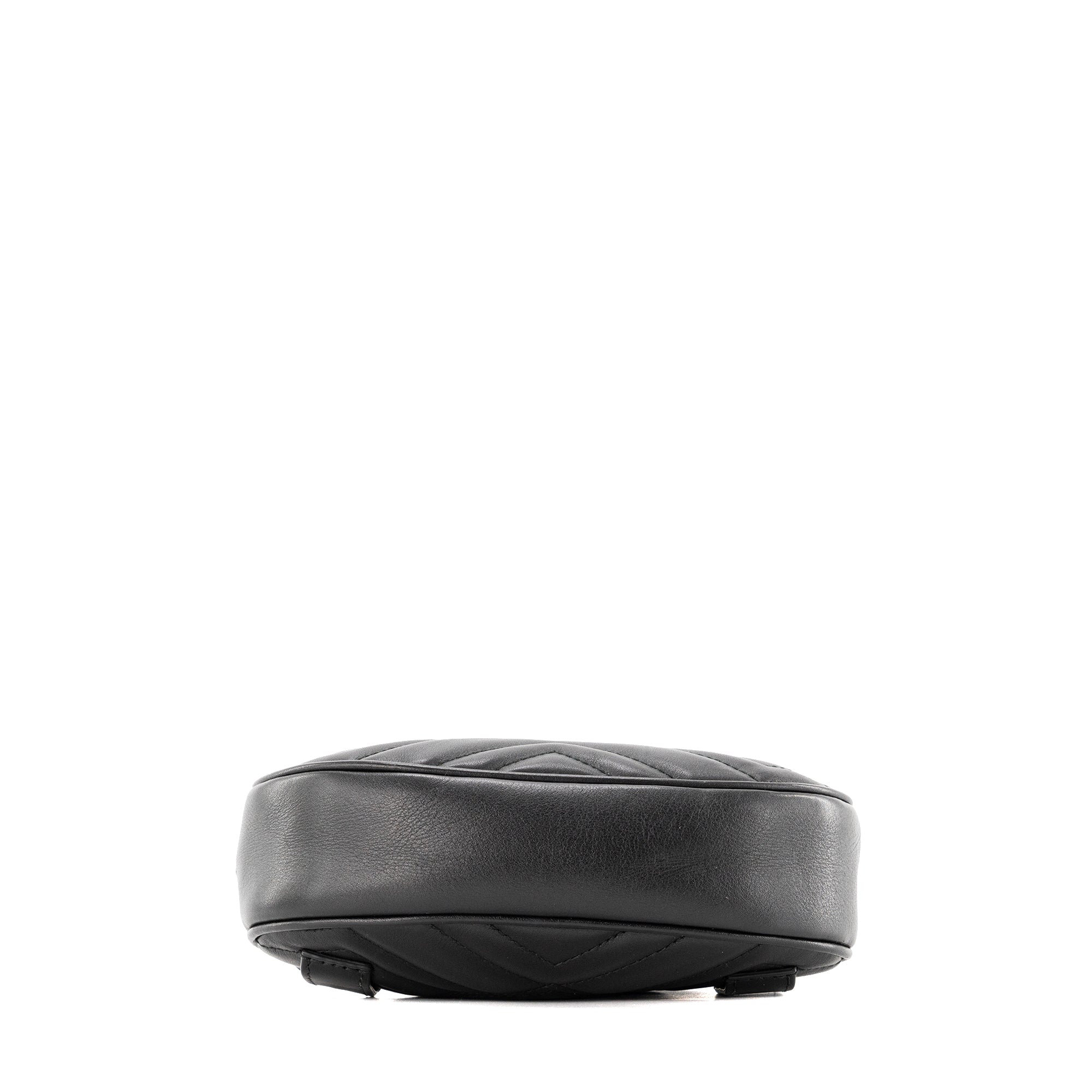 GUCCI - Sac ceinture GG Marmont Gucci en cuir lisse noir (T75)