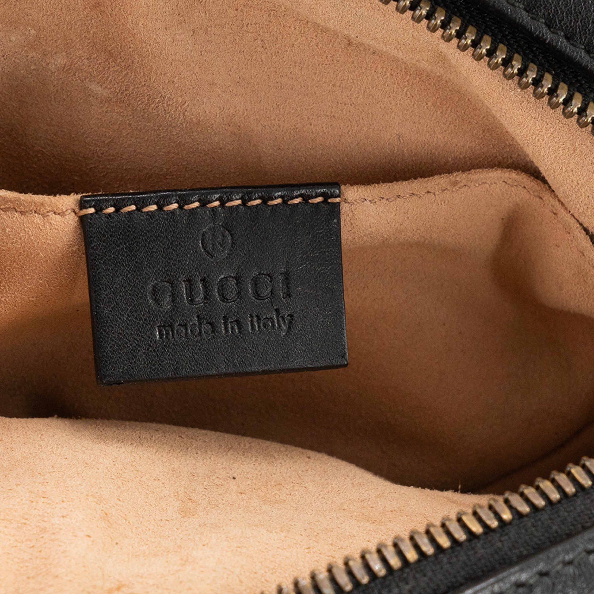 GUCCI - Sac ceinture GG Marmont Gucci en cuir lisse noir