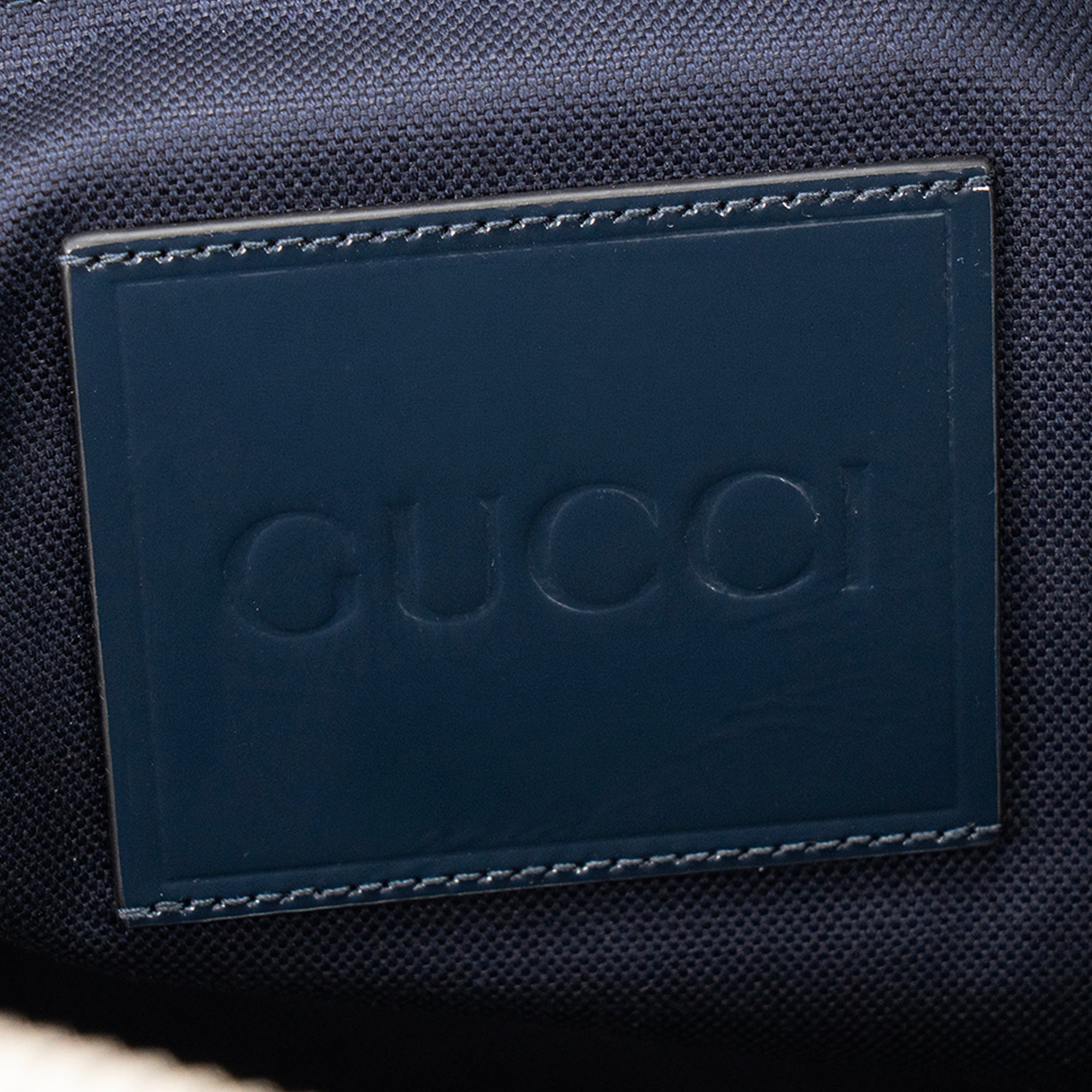 GUCCI - Sac de voyage Duffle large Gucci en denim GG bleu marine
