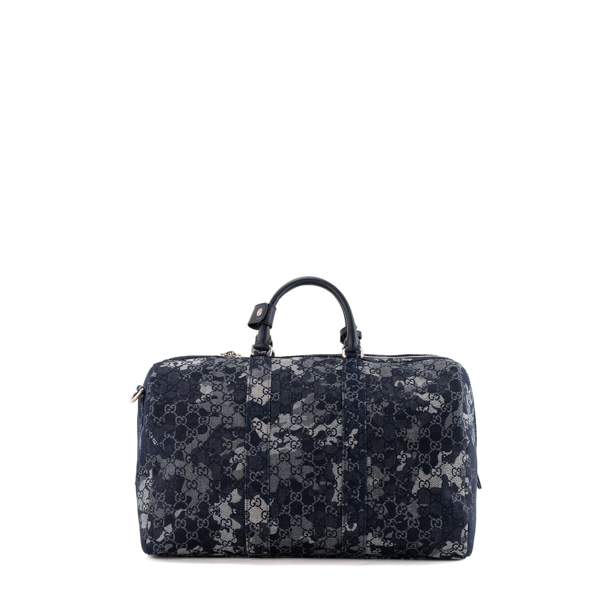GUCCI - Sac de voyage Duffle large Gucci en denim GG bleu marine