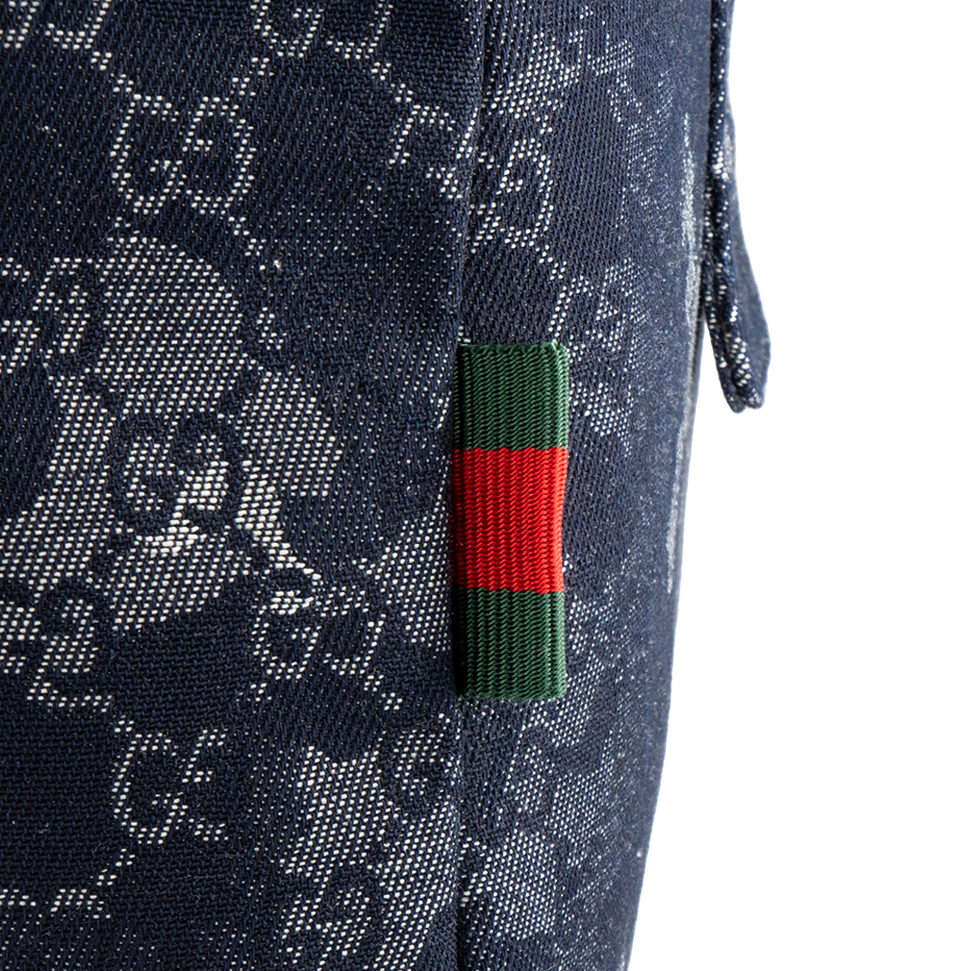 GUCCI - Sac de voyage Duffle large Gucci en denim GG bleu marine