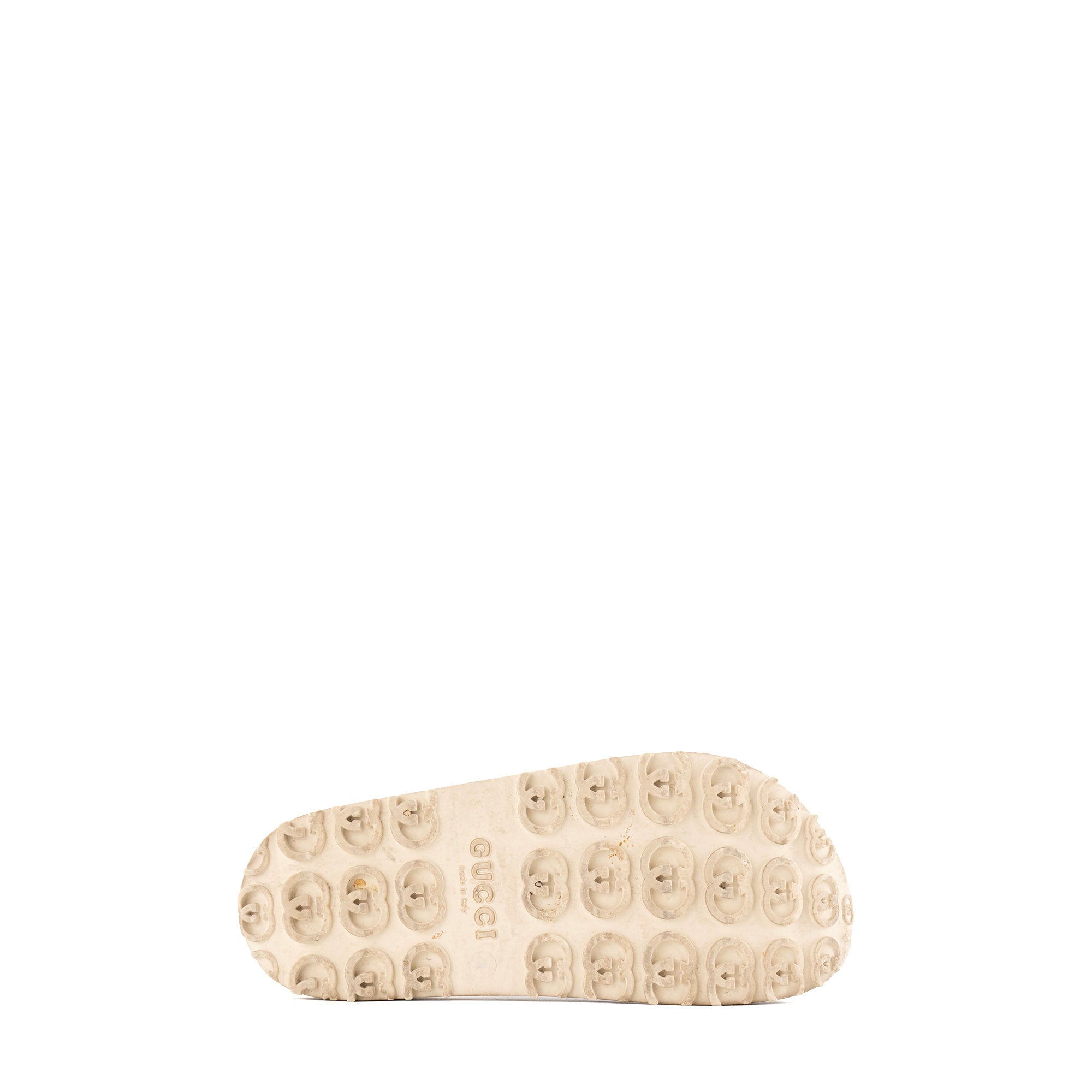 GUCCI - Sandales à plateforme GG Gucci en caoutchouc monogrammé (T39)