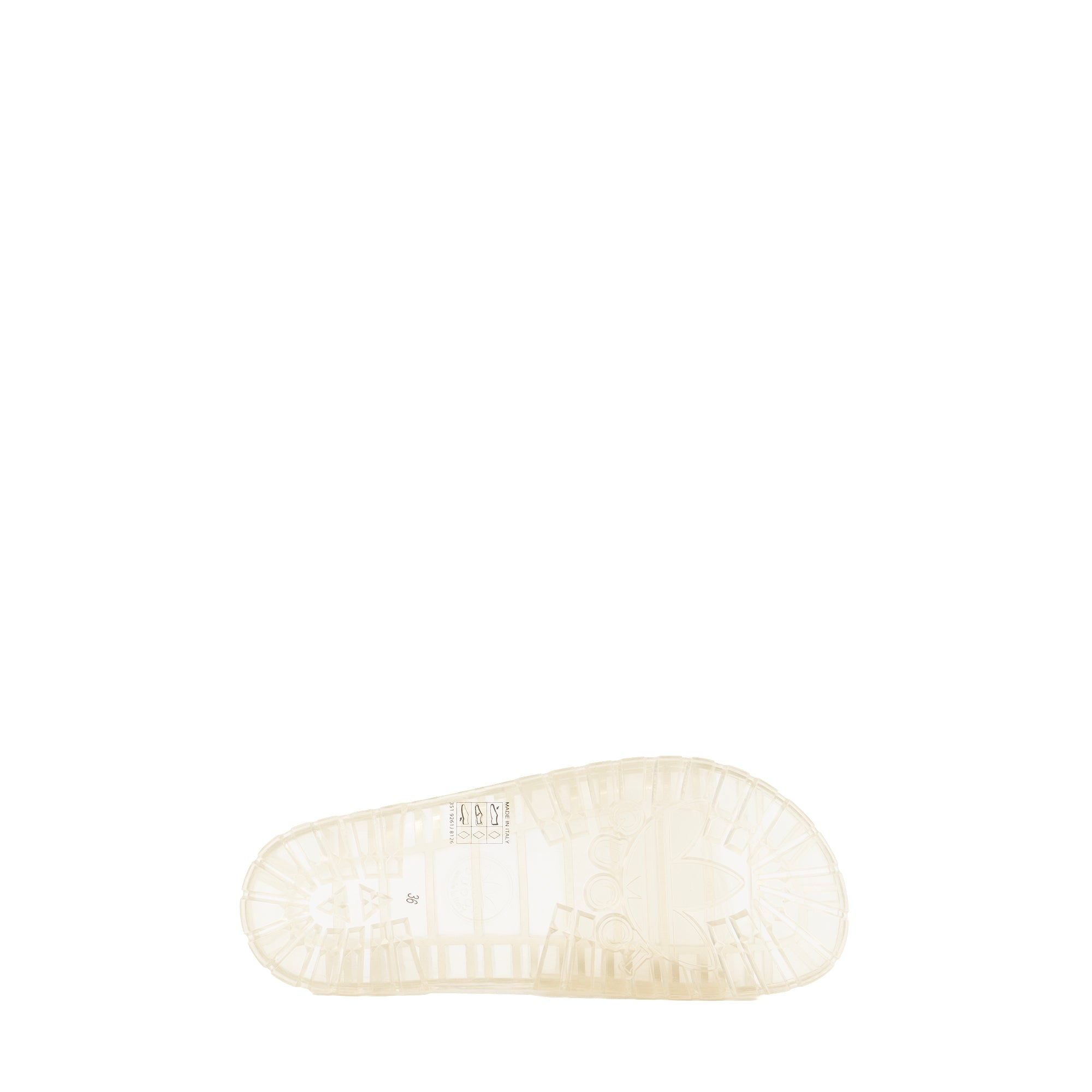 GUCCI - Sandales Adilette Gucci x Adidas en jelly transparent édition limitée (T36)
