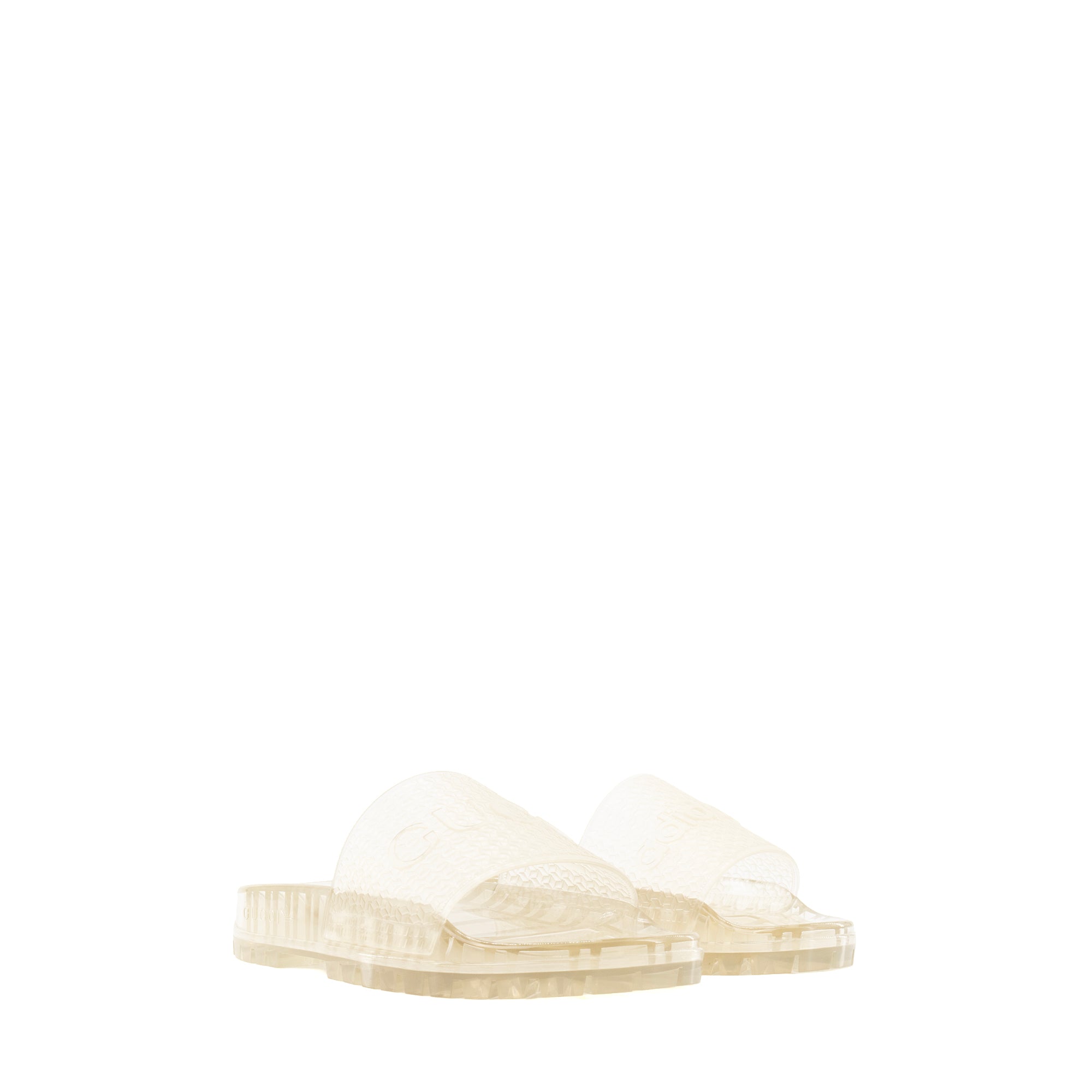 GUCCI - Sandales Adilette Gucci x Adidas en jelly transparent édition limitée (T36)