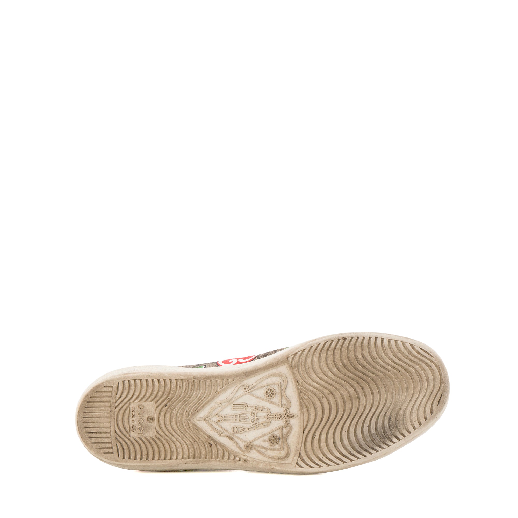 GUCCI - Sneakers Ace Chinese Valentine's Day Gucci en toile enduite monogrammée marron et rouge édition limitée (T36)