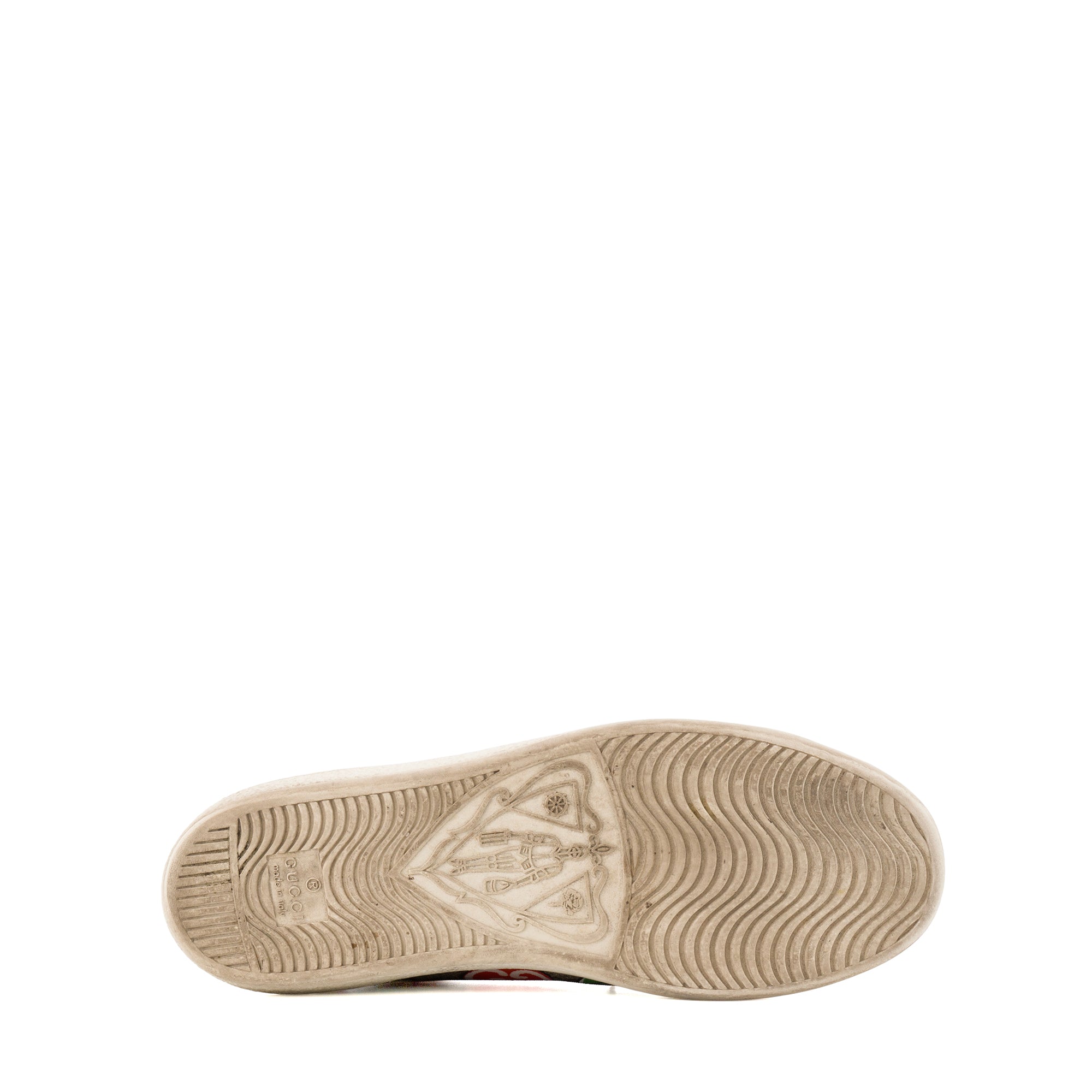 GUCCI - Sneakers Ace Chinese Valentine's Day Gucci en toile enduite monogrammée marron et rouge édition limitée (T36)