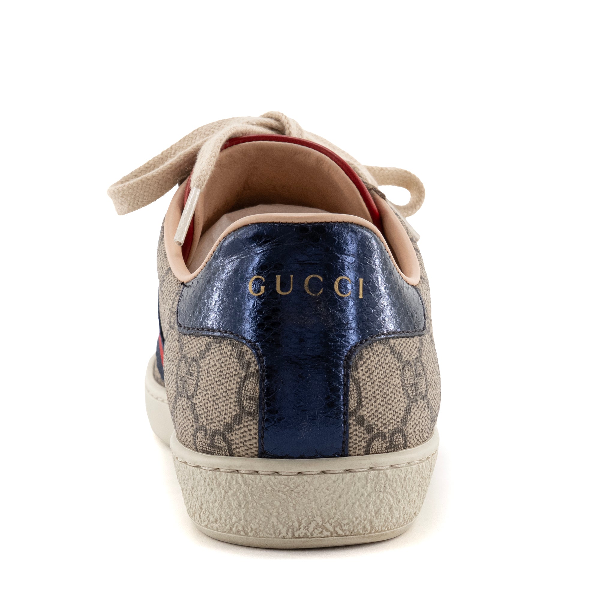 GUCCI - Sneakers Ace Gucci en toile enduite monogrammée (T35)