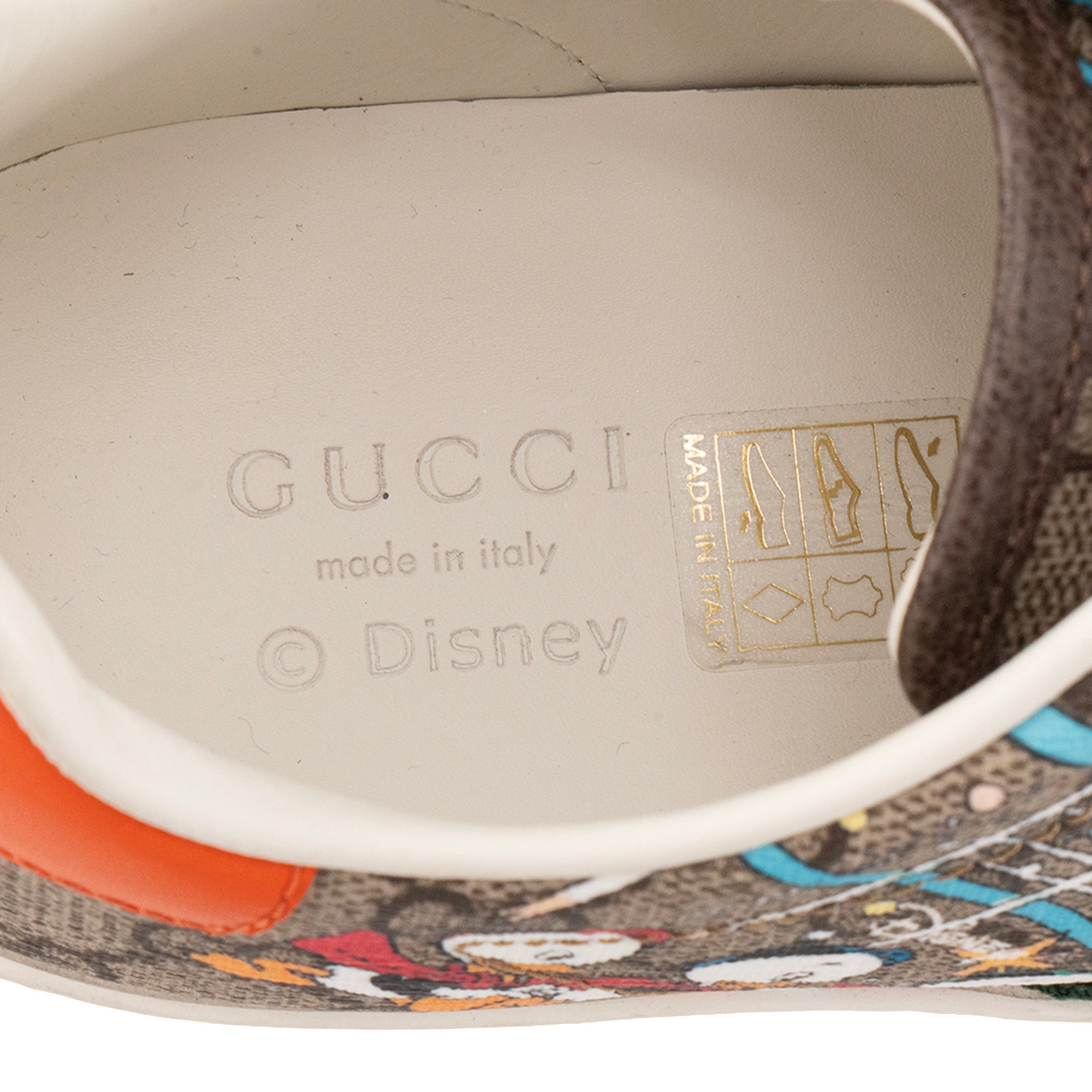 GUCCI - Sneakers Ace Gucci x Disney en toile enduite monogrammée et motifs multicolores édition limitée (T36)