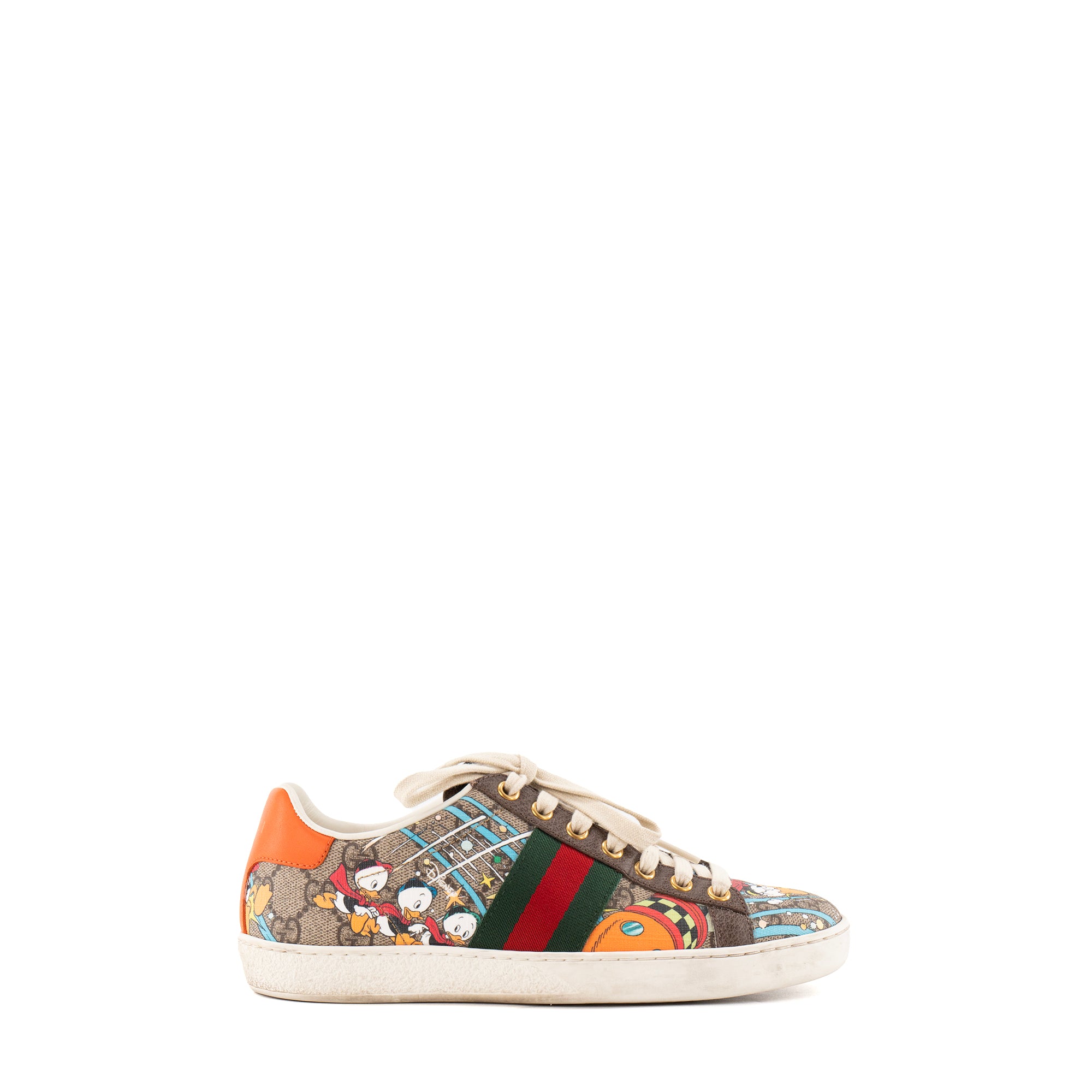 GUCCI - Sneakers Ace Gucci x Disney en toile enduite monogrammée et motifs multicolores édition limitée (T36)