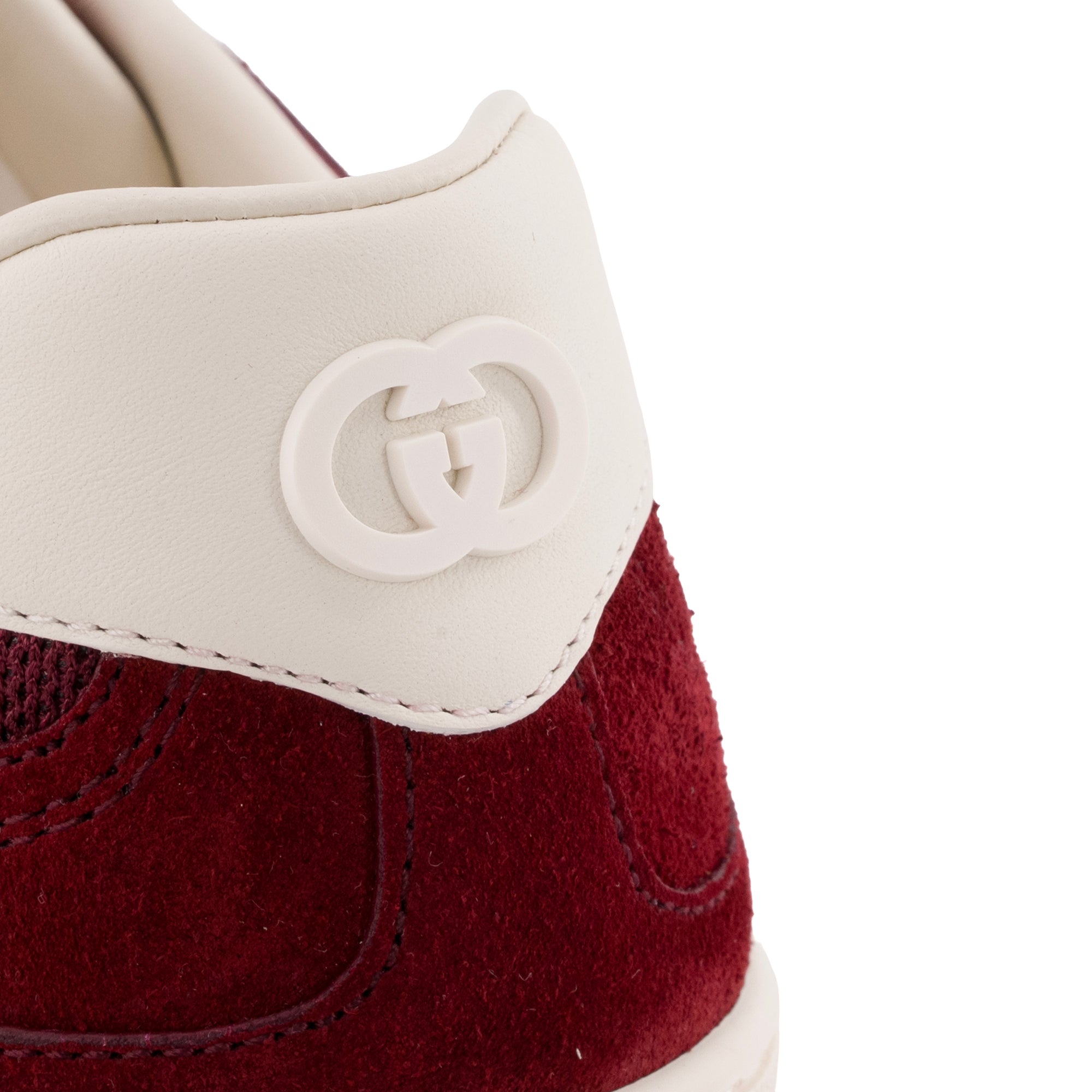 GUCCI - Sneakers G75 Gucci en daim bordeaux (T36.5)