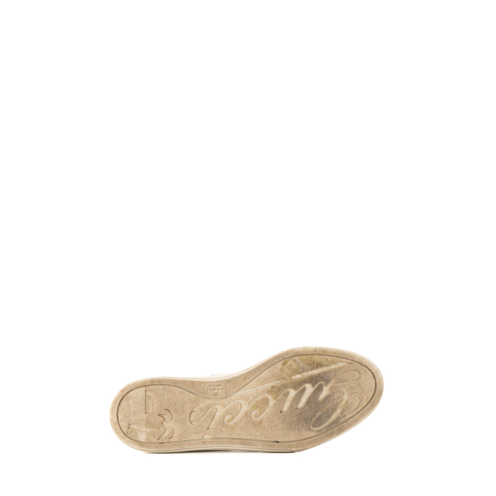 GUCCI - Sneakers montantes Gucci en toile GG Supreme beige (T36)