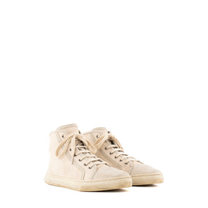 GUCCI - Sneakers montantes Gucci en toile monogrammée beige (T36,5)